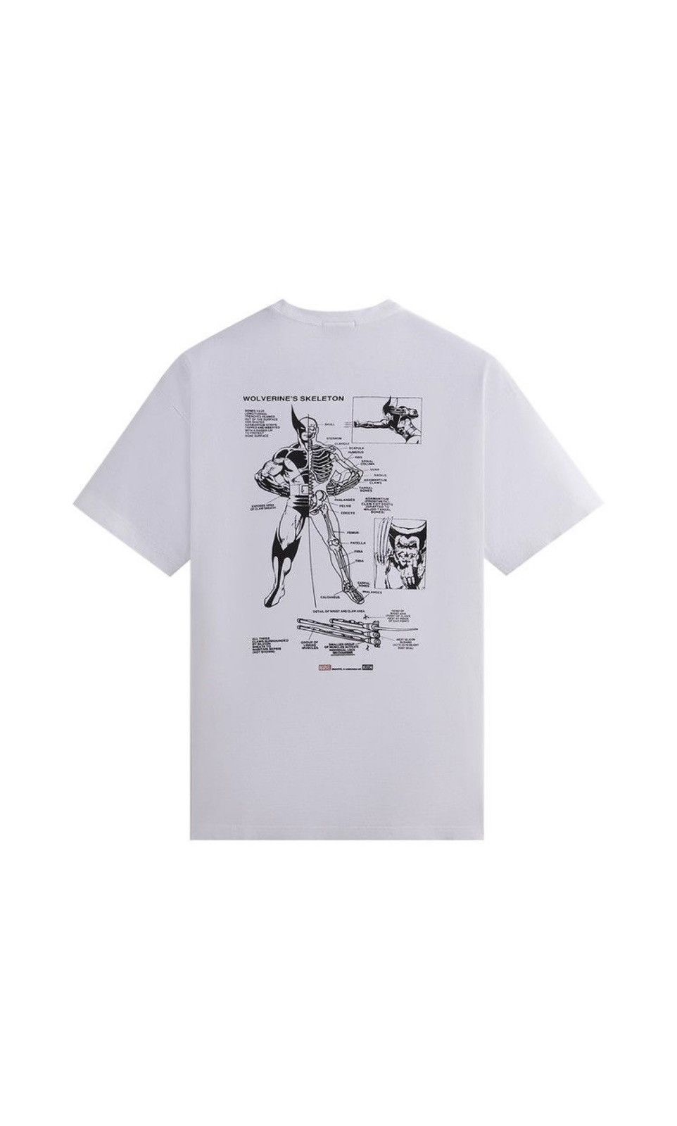 Kith × Marvel Comics Kith x Marvel Wolverine X-Men Anatomy Vintage Tee 'White' Size US XXL / EU 58 / 5 - 2 Thumbnail