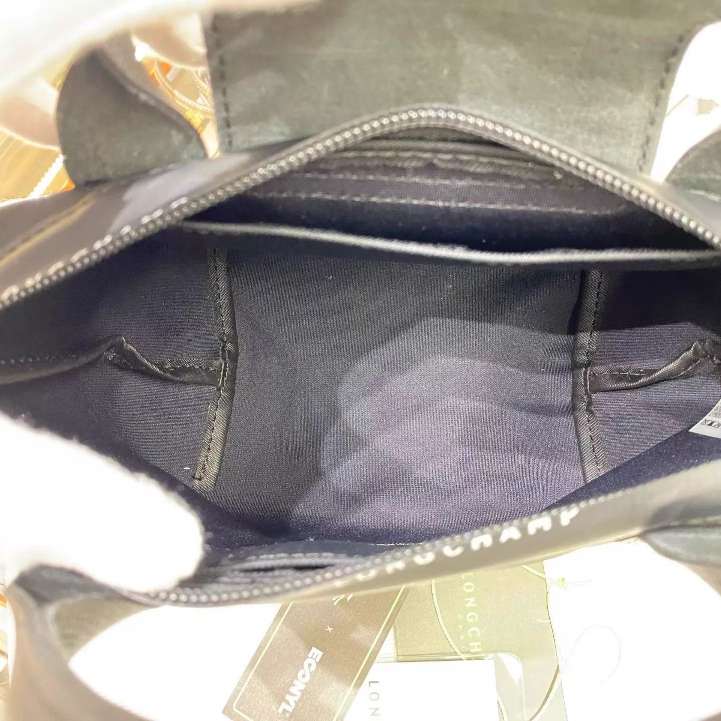 Louis Vuitton Longchamp Energy Black Mini Dumpling Bag 16x14x10 New AH322 Size ONE SIZE - 9 Thumbnail