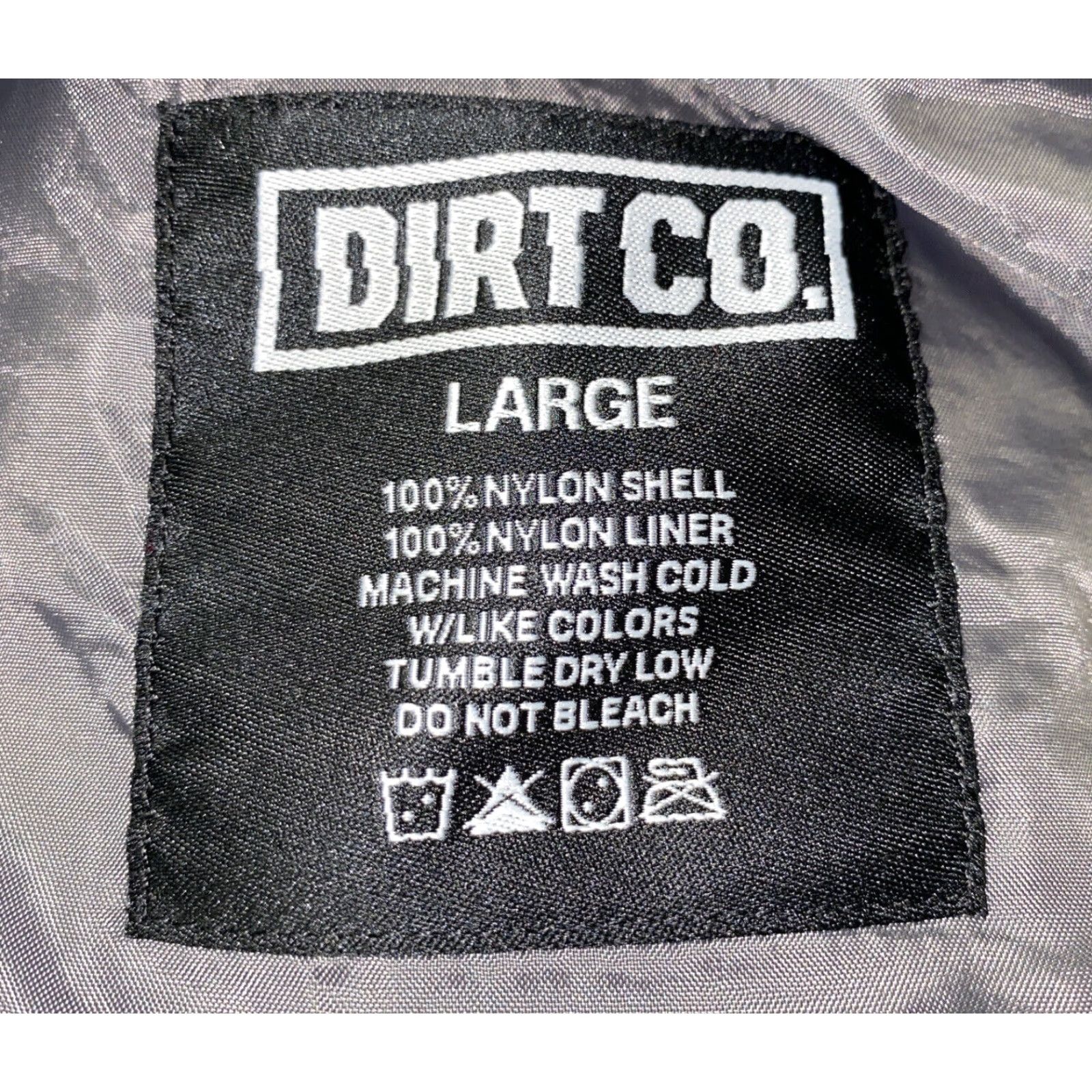 Vintage Dirt Co. Men's Black Nylon Full Zip Jacket Size Large Casual Outer Shell Size US L / EU 52-54 / 3 - 6 Thumbnail