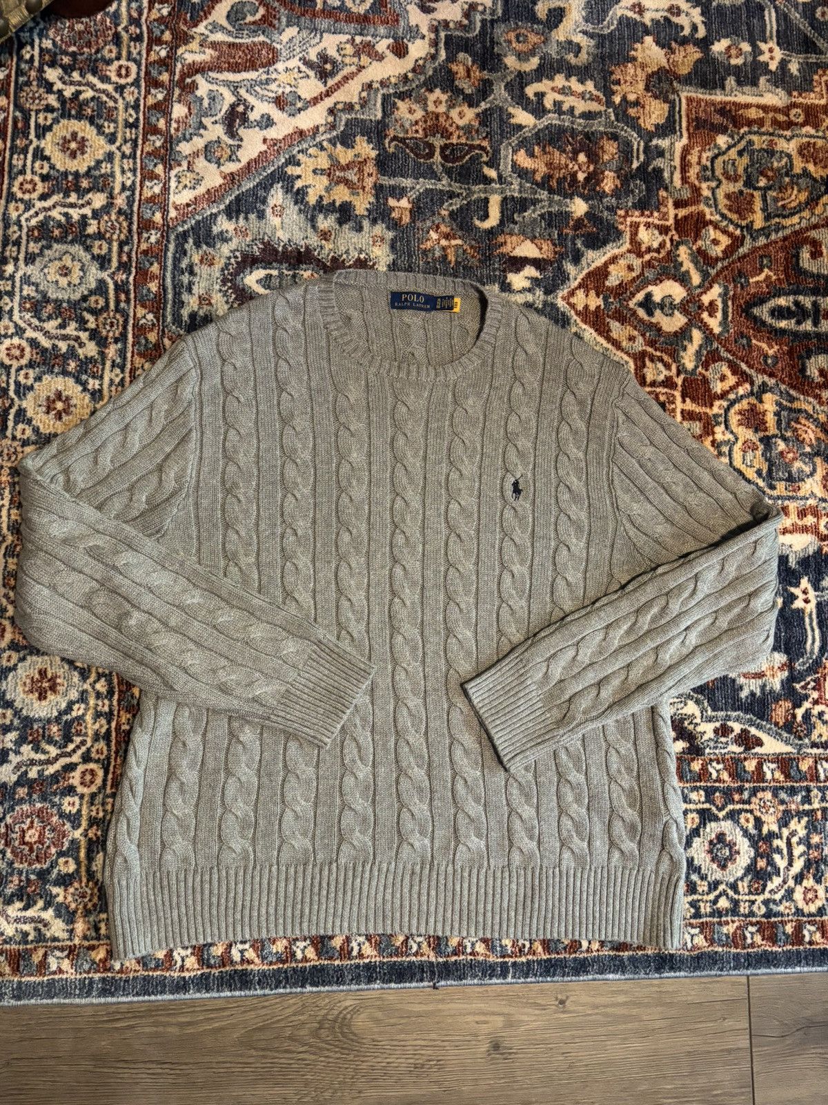 Polo Ralph Lauren Polo Cable Knit Sweater Size US XL / EU 56 / 4 - 2 Thumbnail