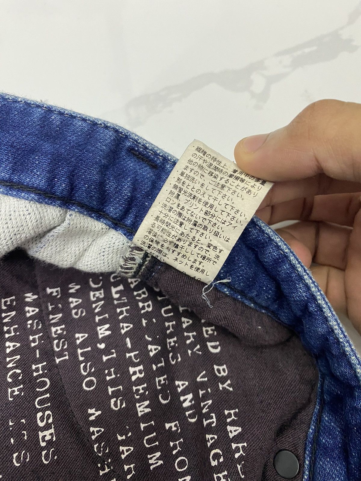 Jimmy Taverniti 🔥JIMMY TAVERNITI DISTRESS DENIM SWEATPANTS Size US 33 - 11 Thumbnail