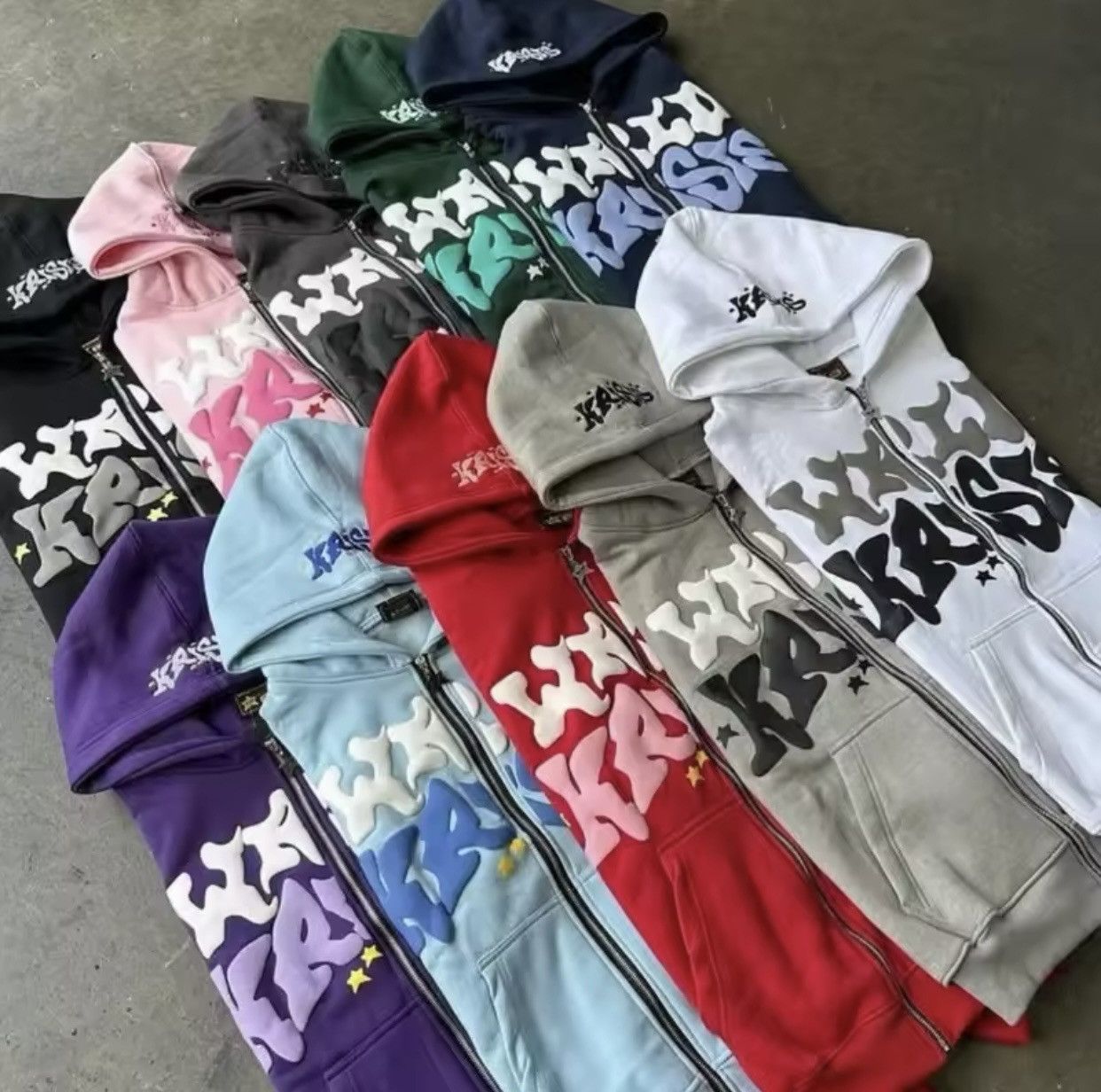 Japanese Brand Letter Print Loose Casual Fashion Zipper Hoodie Size US M / EU 48-50 / 2 - 2 Thumbnail