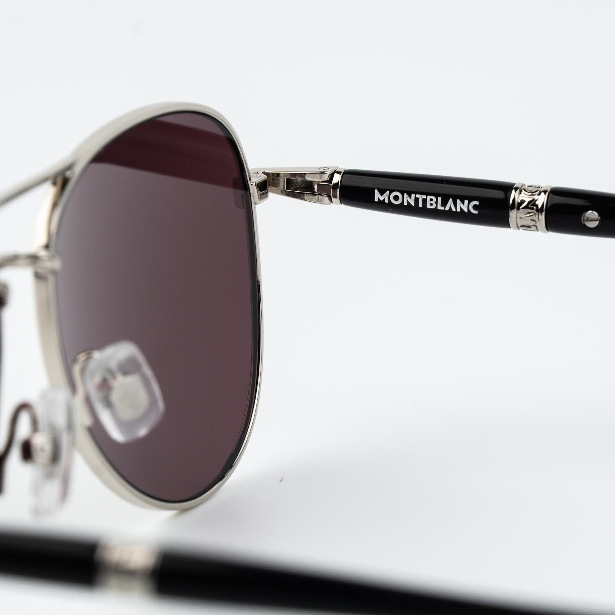Montblanc Montblanc Men Sunglasses Pilot MB0345S 002 NEW AUTHENTIC Size ONE SIZE - 6 Thumbnail
