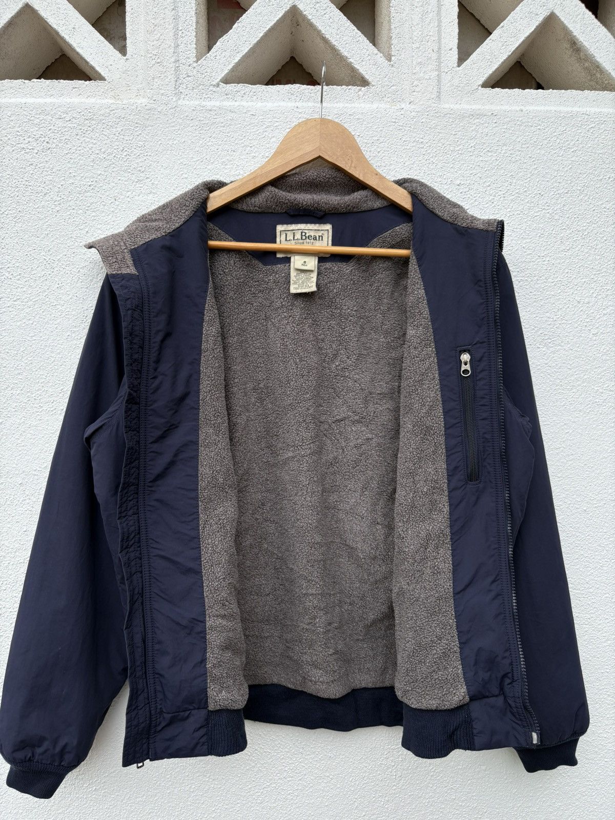 L.L. Bean Vintage L.L. Bean Nylon Fleece Lined Warm Up Jacket Size US S / EU 44-46 / 1 - 7 Thumbnail
