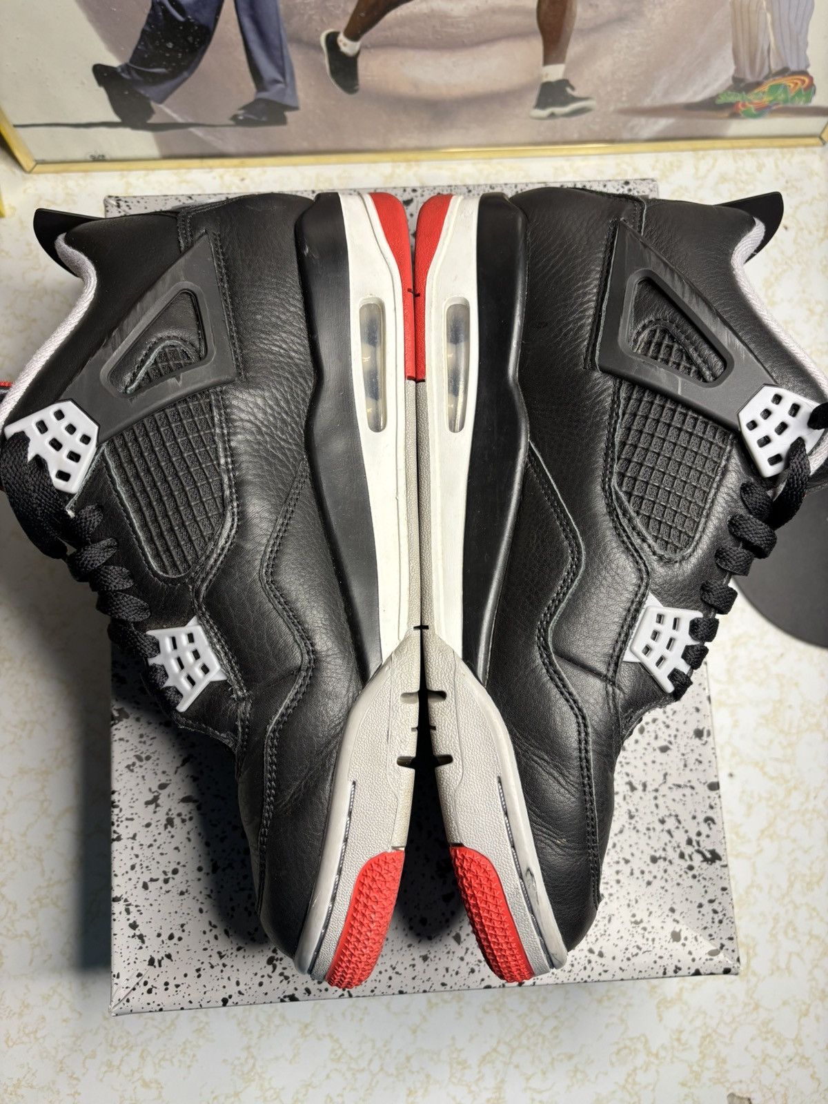 Jordan Brand Air Jordan 4 Retro Bred 2024 Size US 10 / EU 43 - 3 Thumbnail