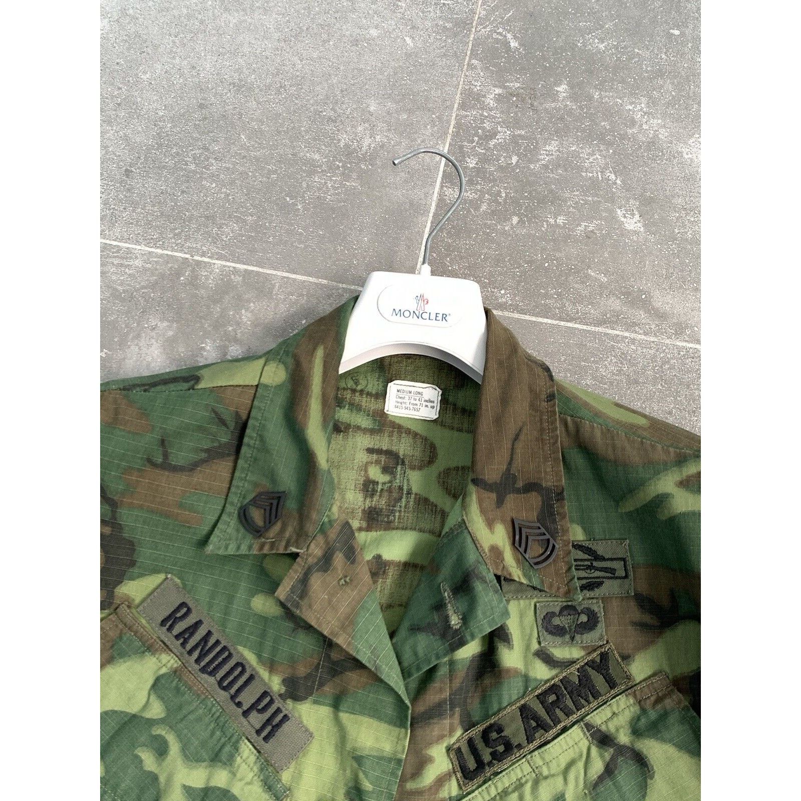 Vintage Mens US ARMY Ranger Airborne 75th Inf VIETNAM WAR Jacket M-L Size US L / EU 52-54 / 3 - 10 Thumbnail