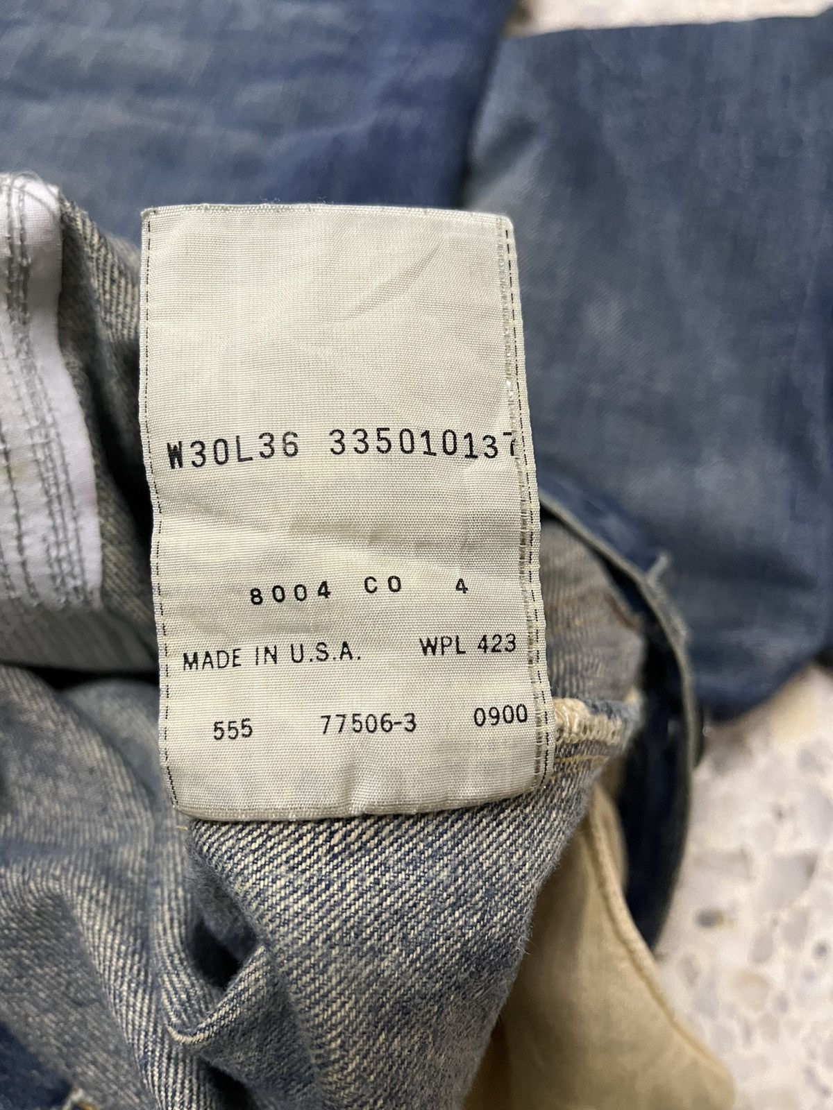 Levi's Vintage Clothing Distress Levi’s 501xx selvedge denim Size US 31 - 9 Thumbnail