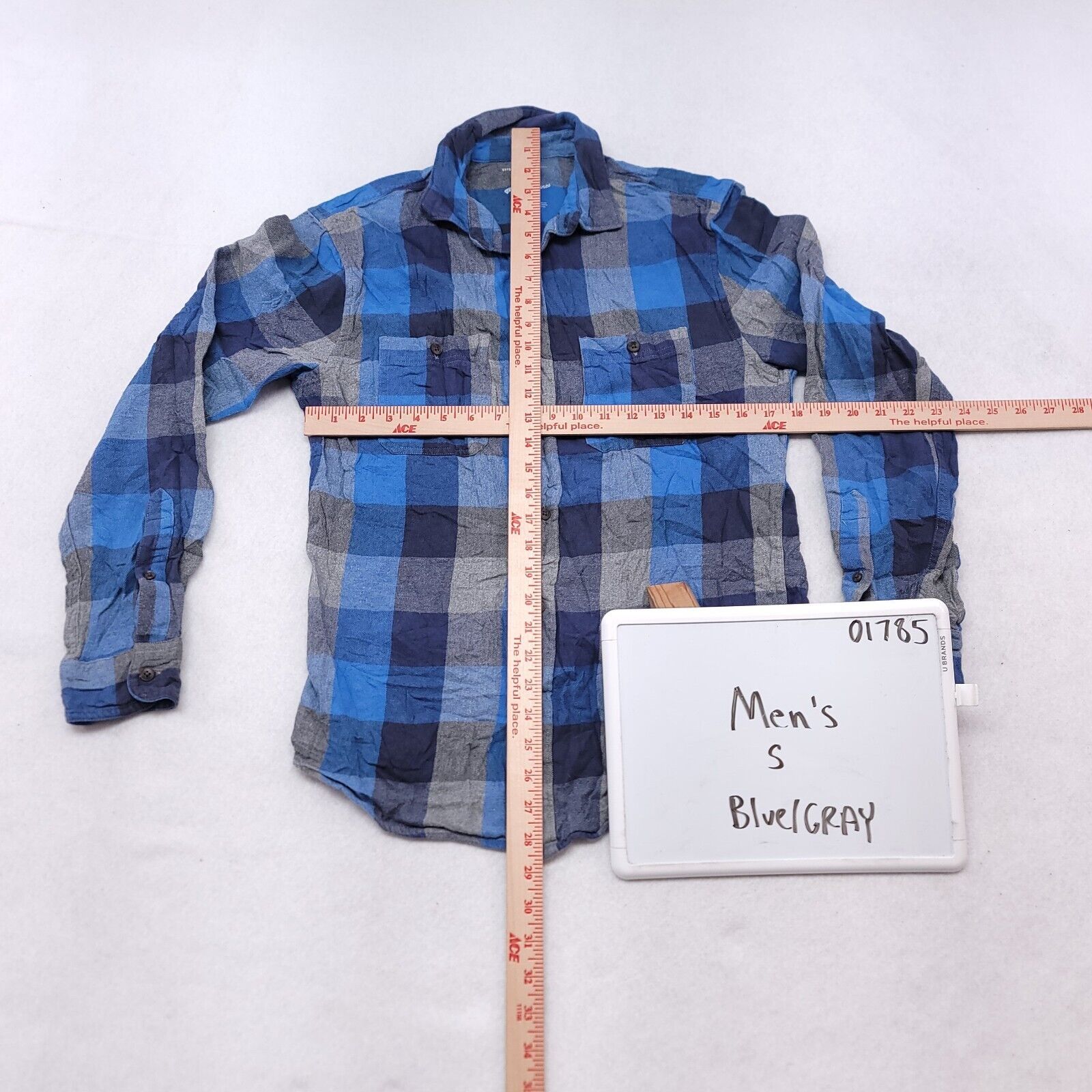 Urban Pipeline Urban Pipeline Gingham Flannel Shirt Mens Size Small S Blue Size US S / EU 44-46 / 1 - 6 Thumbnail