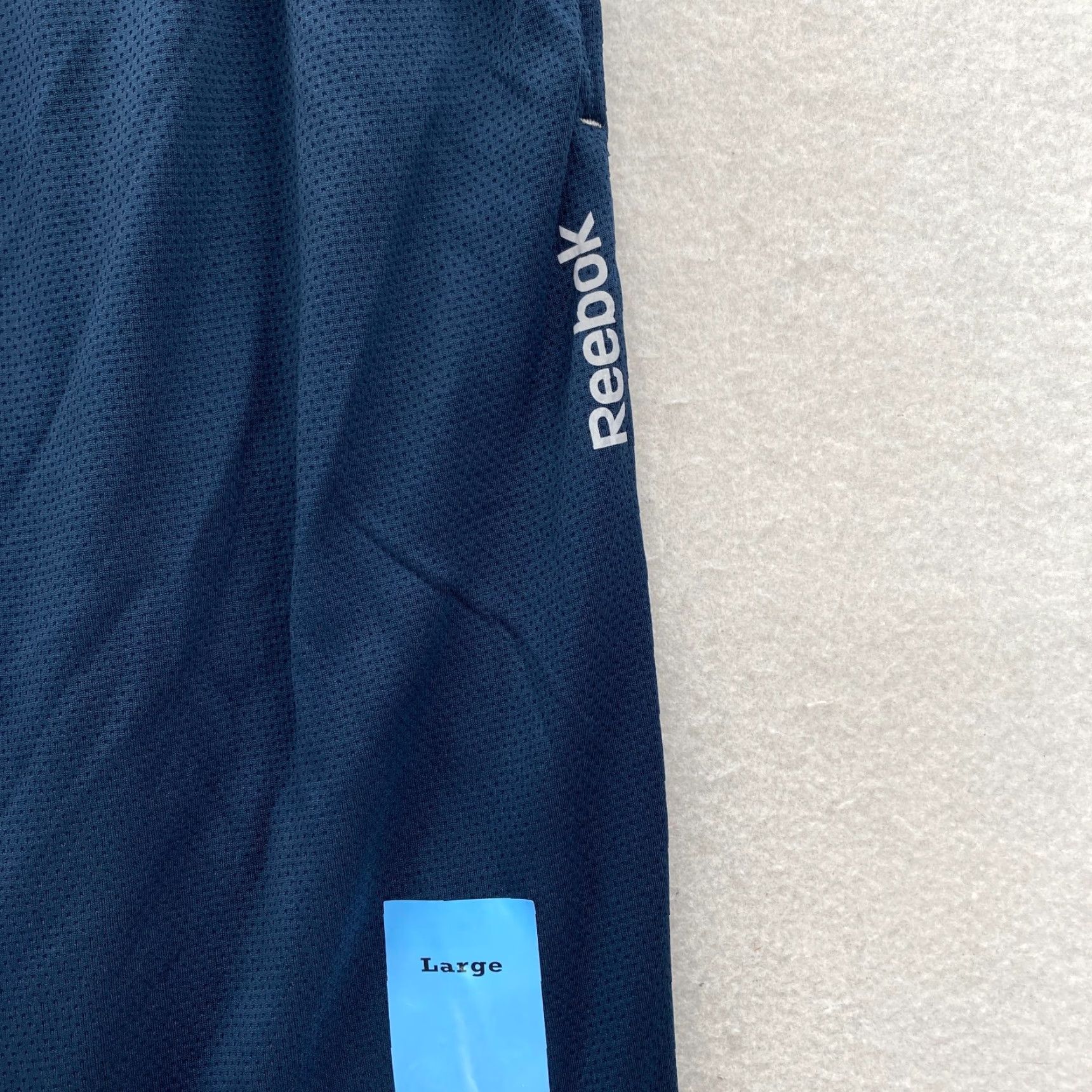 Reebok Reebok Track Pants Sweatpants Mens Large Navy Blue Warm Up Basketball University Size US 33 - 4 Thumbnail