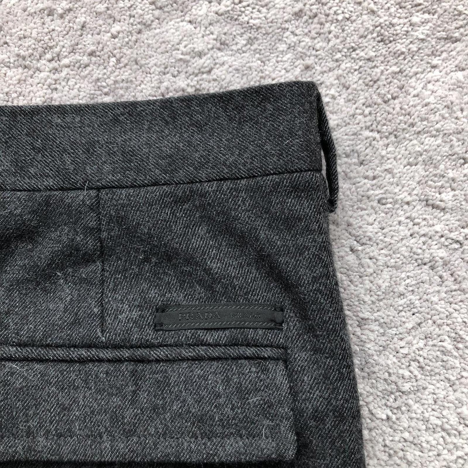 Prada Prada Virgin Wool Cuffed Trousers Pants Size US 32 / EU 48 - 6 Thumbnail