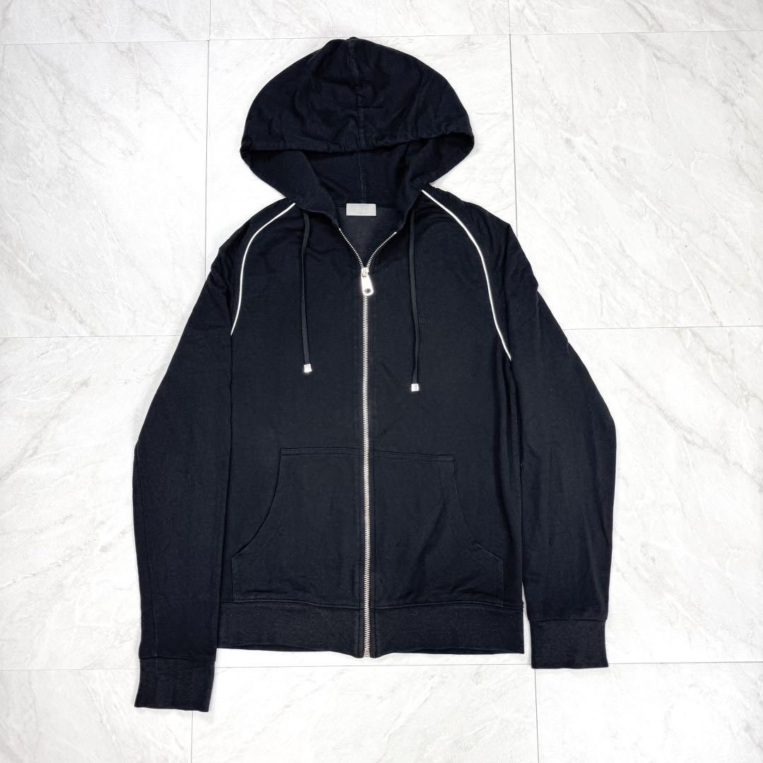 Dior Monogram Zip Hoodie Dior Homme Embroidered Logo Zip-Up Hoodie