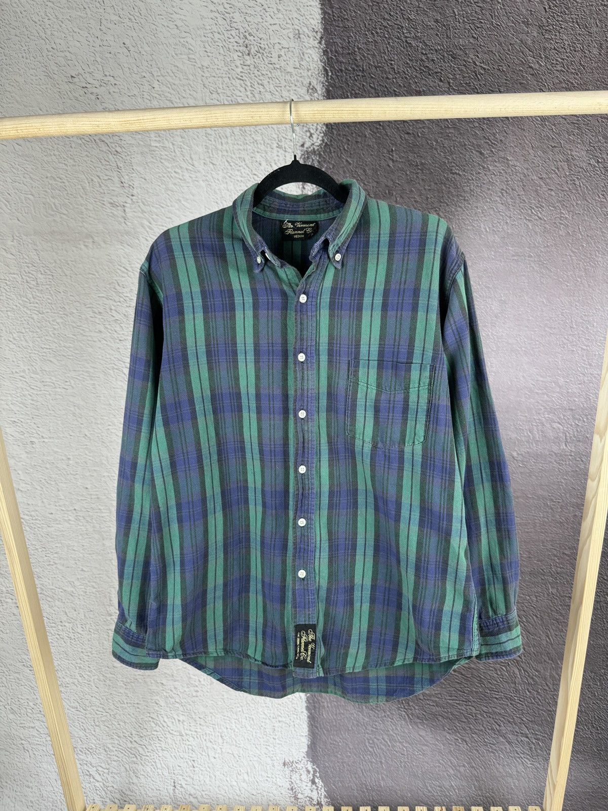 The Vermont Flannel Company × Vintage The Vermont Flannel Co. Checkered vintage made in USA shirt Size US M / EU 48-50 / 2 - 1 Thumbnail