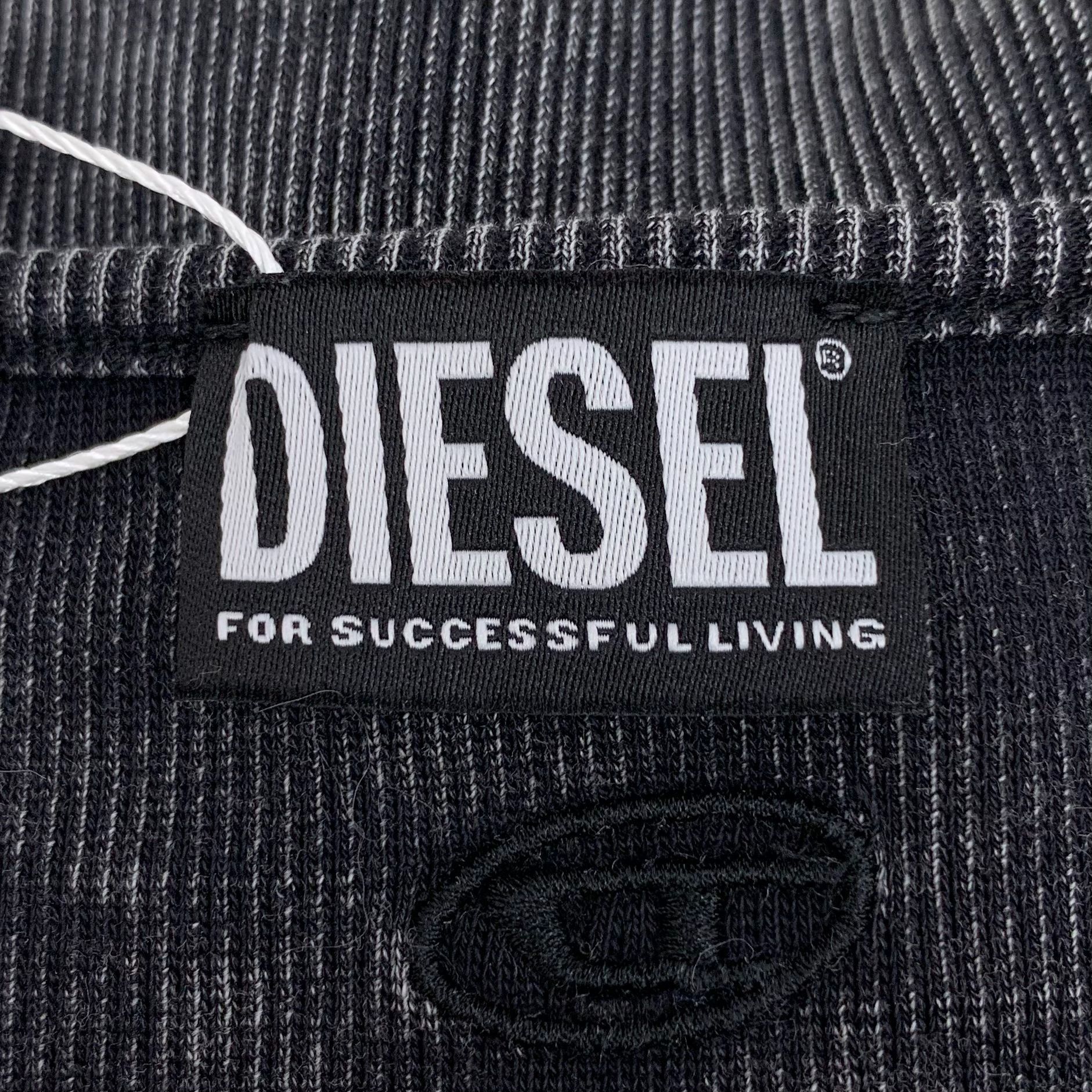 Diesel Diesel Black & Gray Washed Long-Sleeve Cotton Dress Size M Size M / US 6-8 / IT 42-44 - 2 Thumbnail