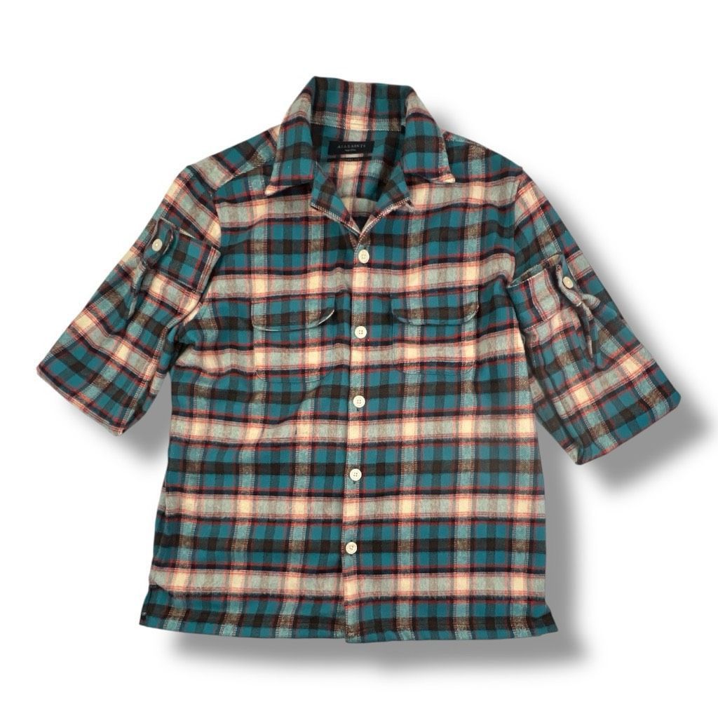 Other All Saints Crayo Long Sleeve Embroidered Checked Flannel Siz Size US M / EU 48-50 / 2 - 2 Thumbnail