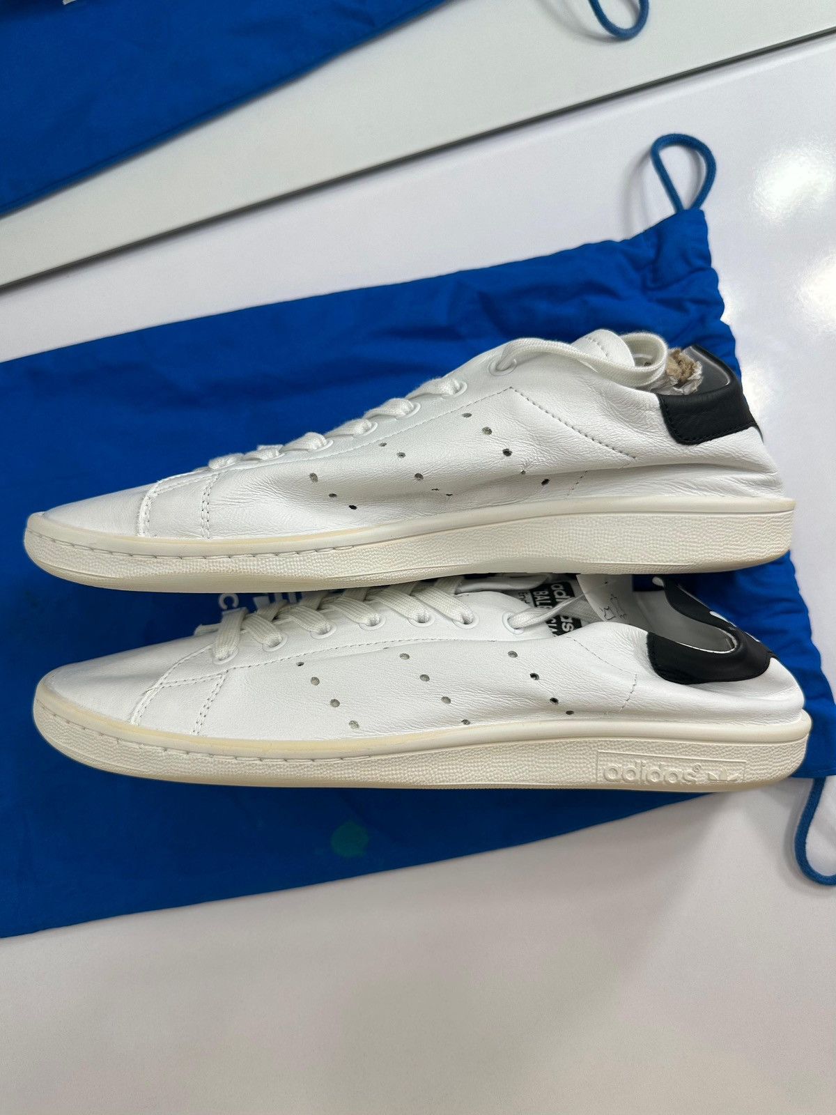 Balenciaga Balenciaga Adidas Stan Smith Stan Smith White Black Size US 8 / EU 41 - 3 Thumbnail