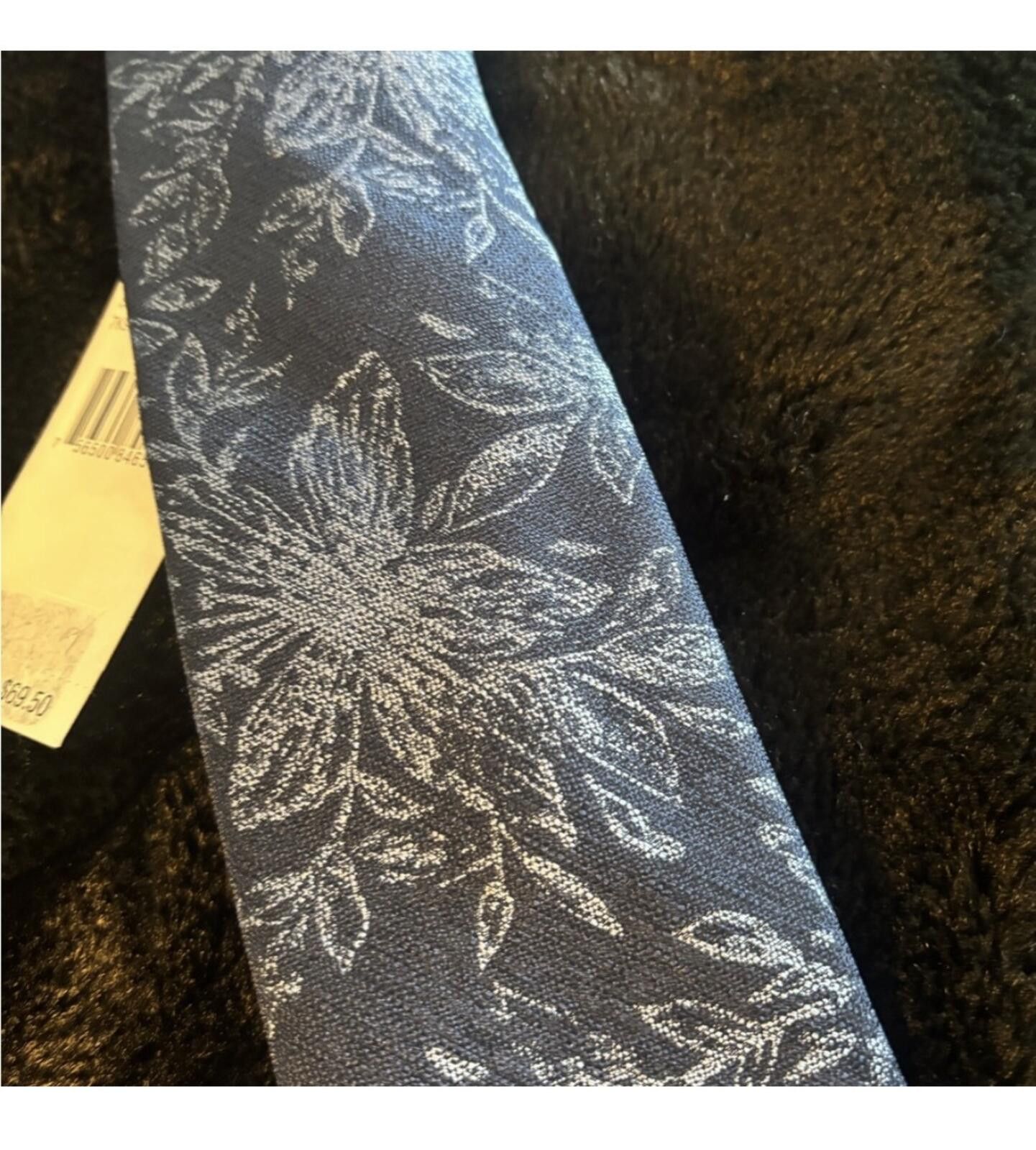 Michael Kors ( Michael Kors) Navy Floral Tie Size ONE SIZE - 5 Thumbnail