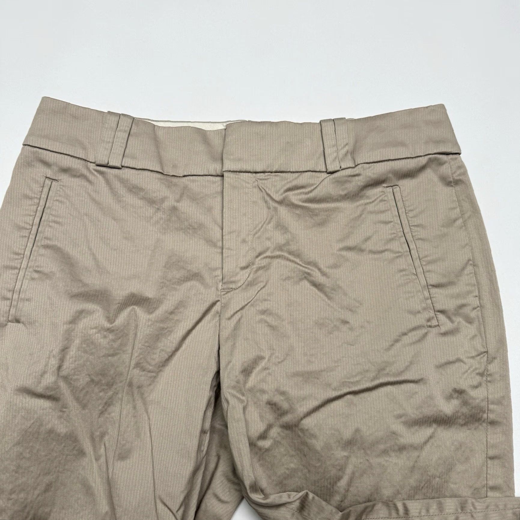 Banana Republic VINTAGE Banana Republic Martin-Fit Women's Pants Size 8 Beige Khakis Stretch Straight 26in Inseam Size 30" / US 8 / IT 44 - 2 Thumbnail