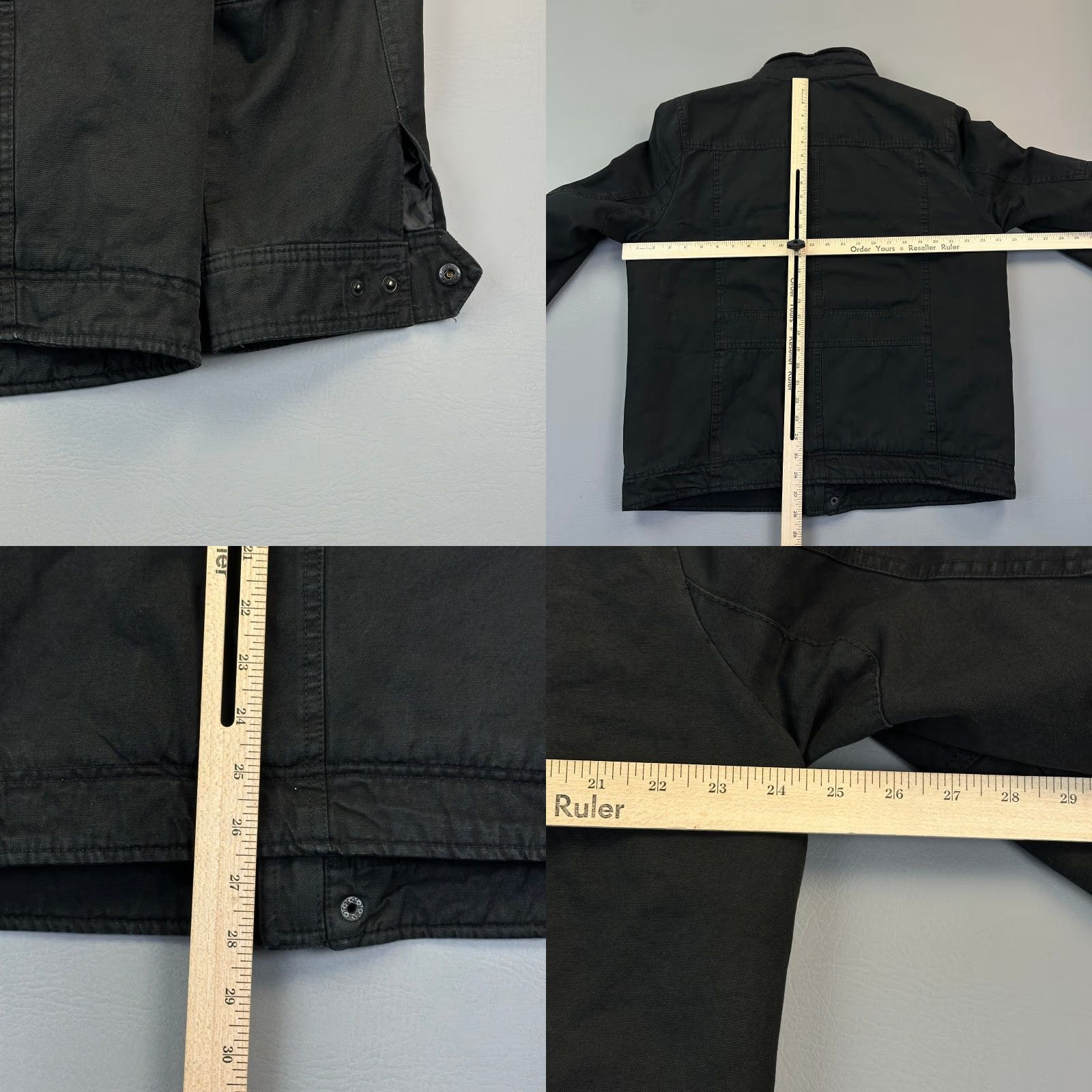 Levi's Levi's Jacket Mens Large Black Denim Full Zip SnapnSherpa Lined Trucker Outdoor - Classic, Biker, USA, 90s? Size US L / EU 52-54 / 3 - 9 Thumbnail