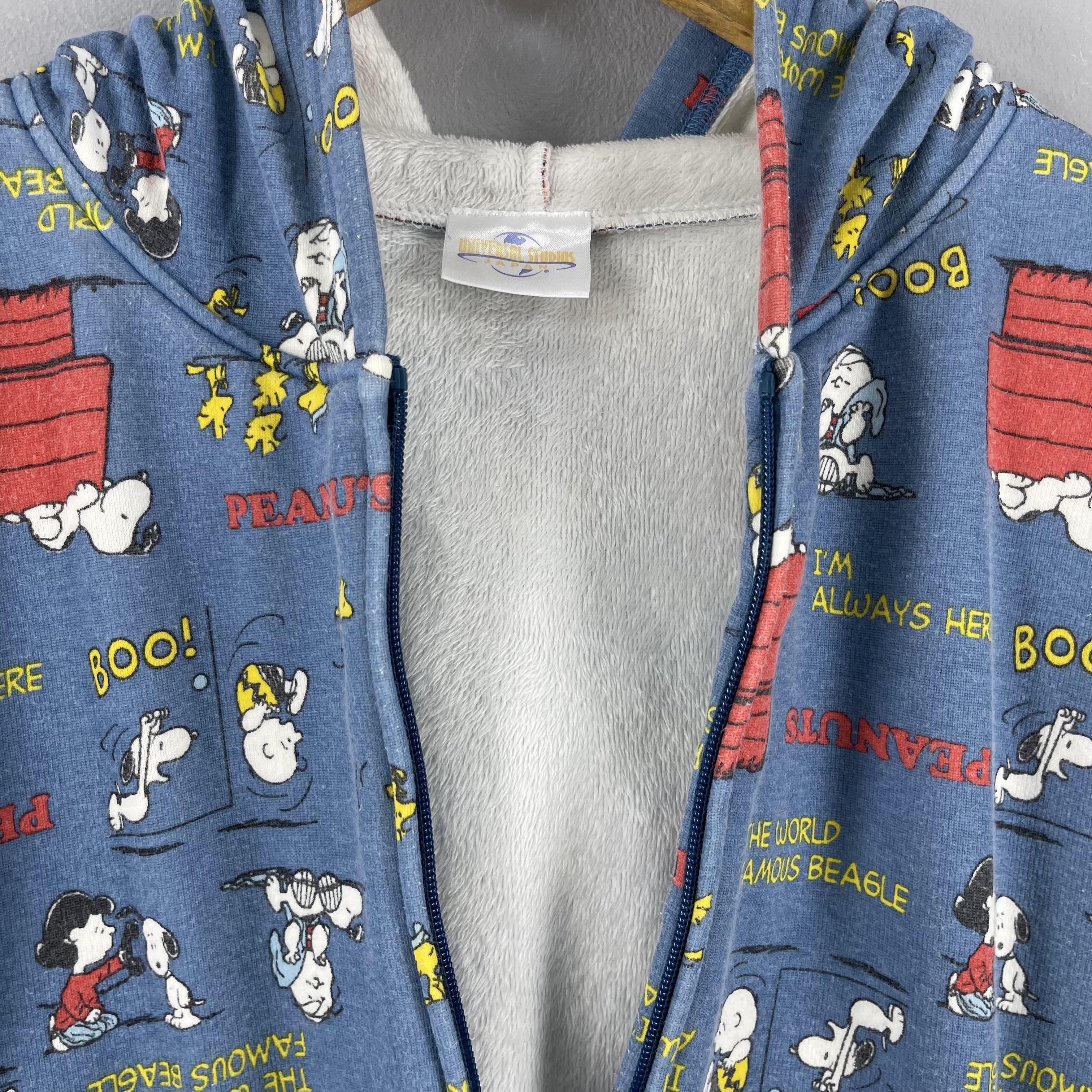 Peanuts Vintage SNOOPY Joe Cole Cartoon All Over Print Zipper Hoodie Size US L / EU 52-54 / 3 - 5 Thumbnail