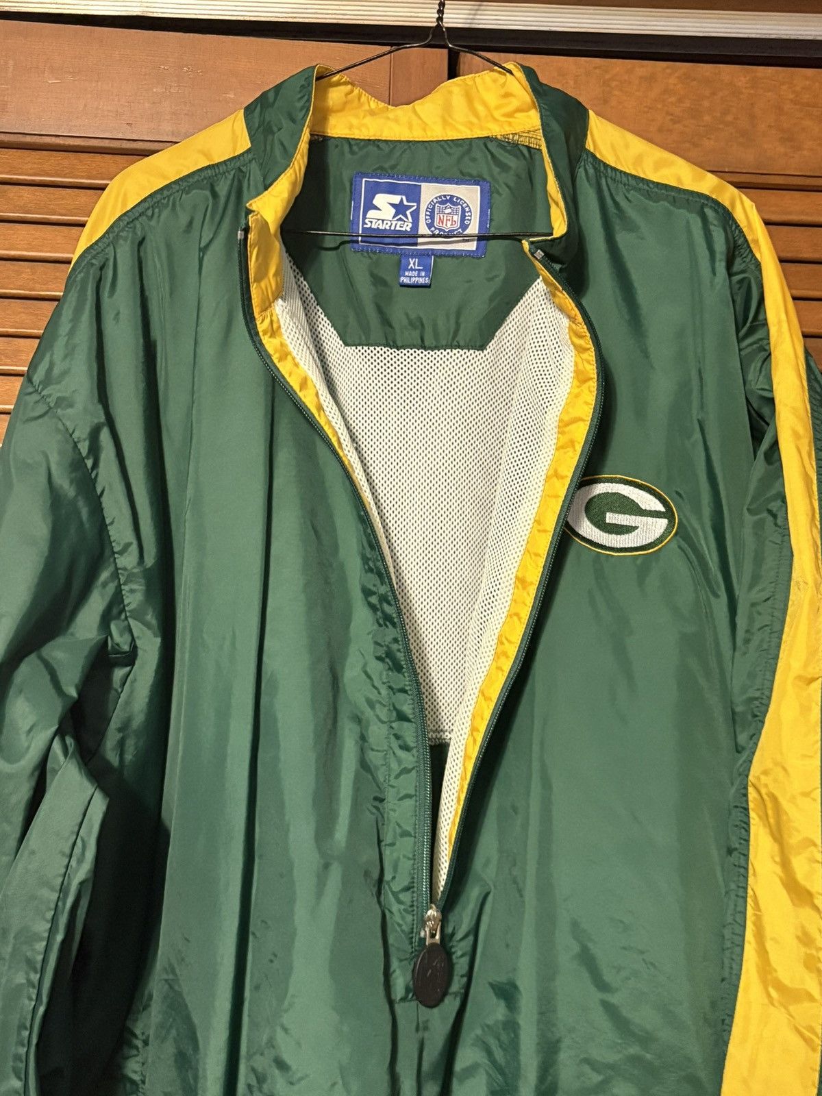 Starter Green Bay Packers Starter Jacket Windbreaker Sz XL Size US XL / EU 56 / 4 - 4 Thumbnail
