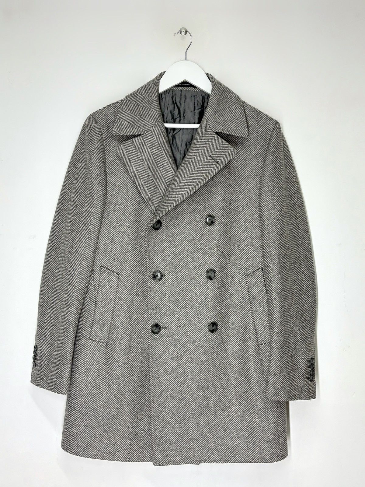 Tagliatore Tagliatore C-Stephan Virgin Wool Double Breast Coat Size US S / EU 44-46 / 1 - 1 Thumbnail