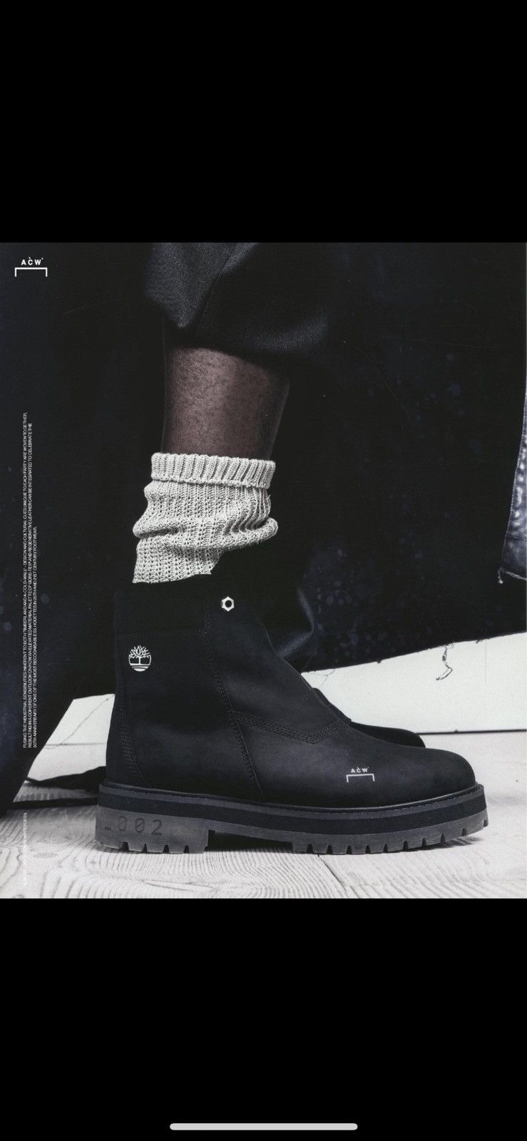 Timberland A Cold Wall Timberland 6 Inch Stacked Sole Black Boot Grailed