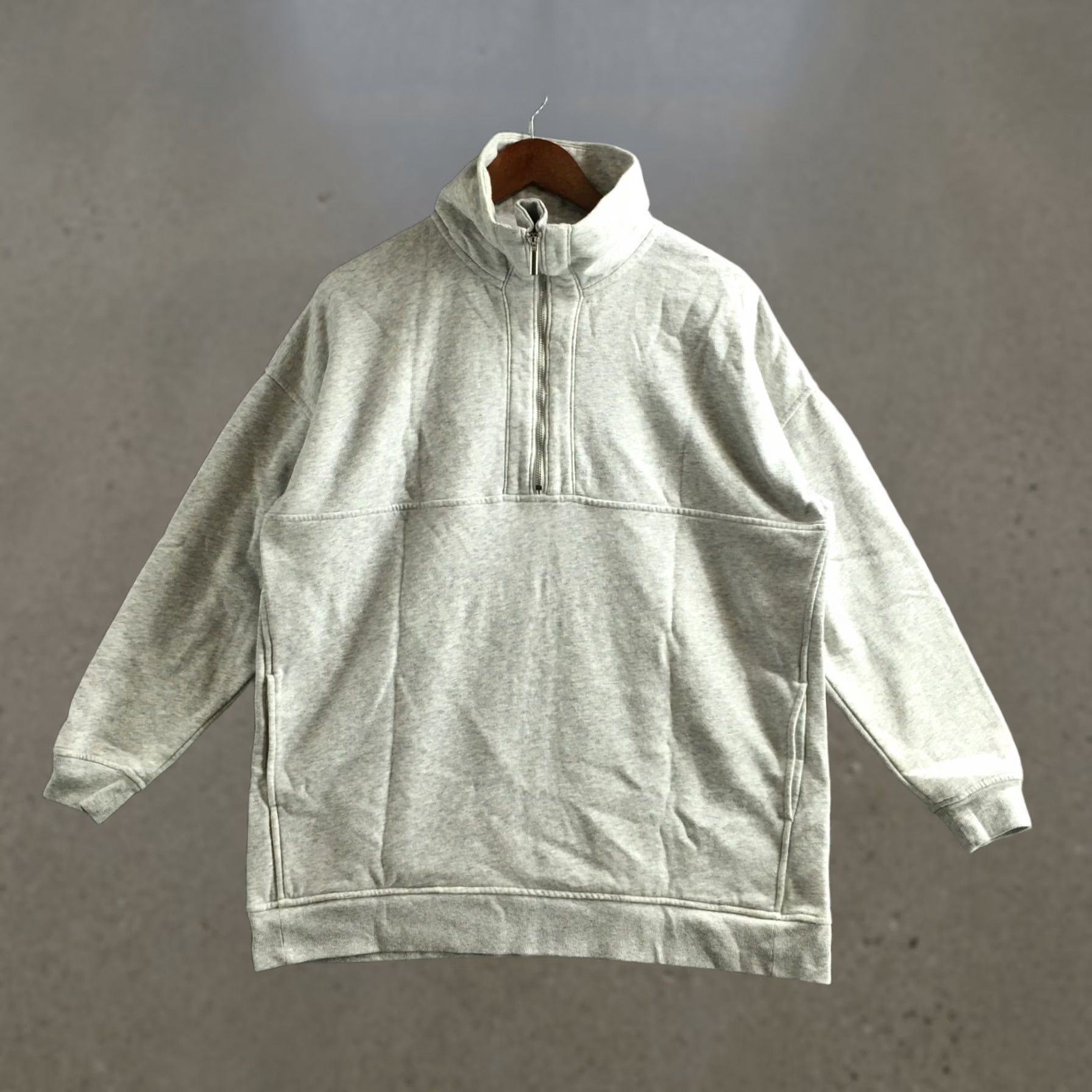 Old Navy Old Navy Sweatshirt Womens M Heather Gray Half Zip Pullover Fleece Athletic Size M / US 6-8 / IT 42-44 - 1 Thumbnail