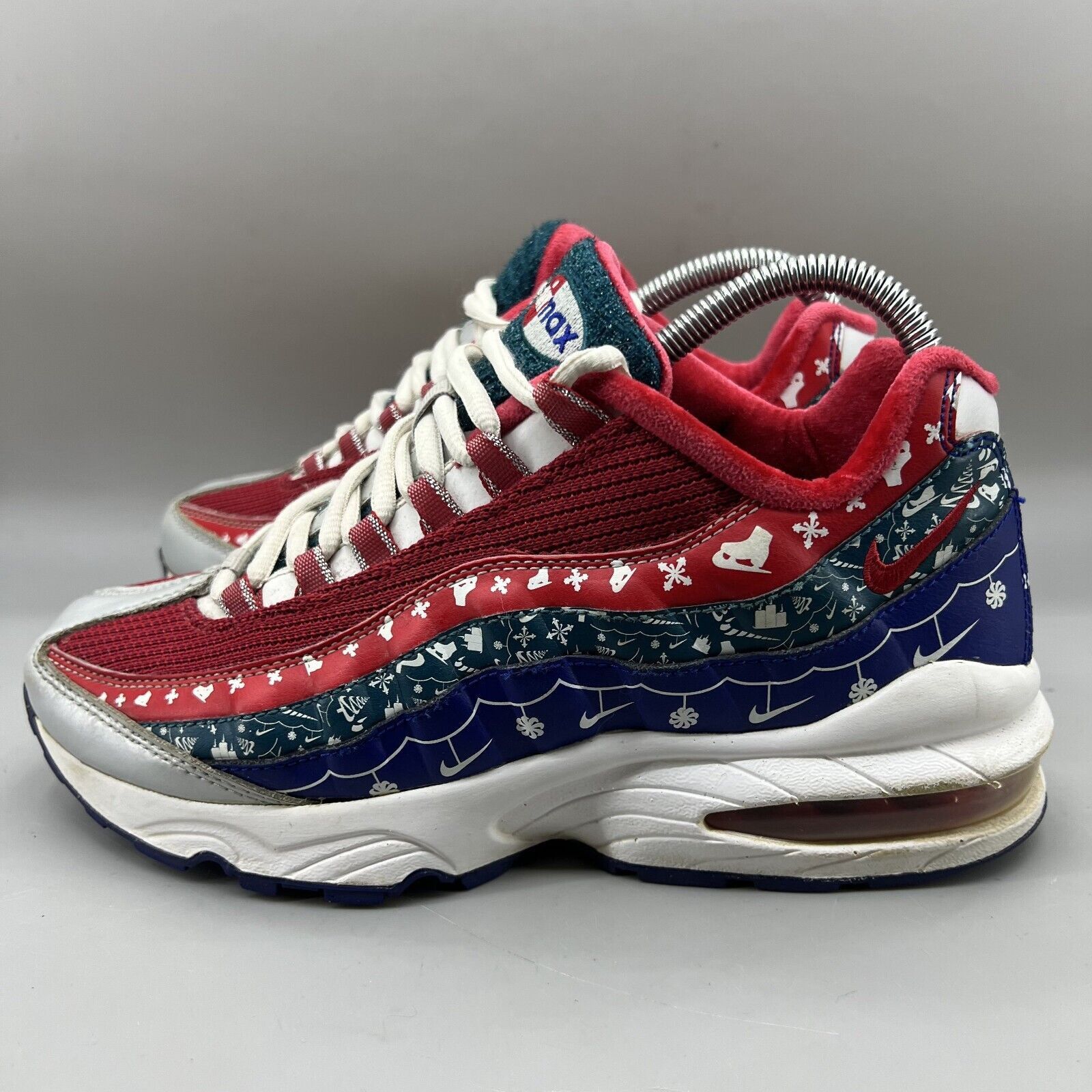 Nike Youth's 6 / Women's 7.5 - Nike Air Max 95 Christmas Sweater Size US 7.5 / IT 37.5 - 3 Thumbnail