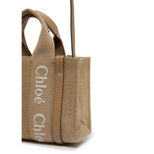 Chloe Chloe Mini Boyish Brown Linen Tote Bag New & Authentic Size ONE SIZE - 6 Thumbnail