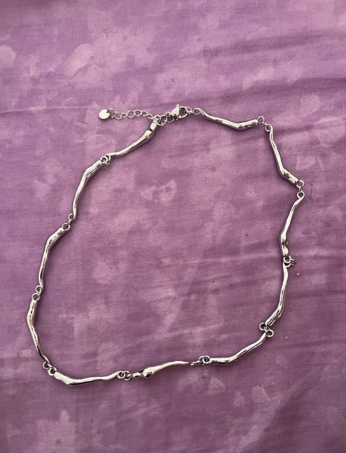 Other Unisex irregular wave shape chain necklace Size ONE SIZE - 4 Thumbnail