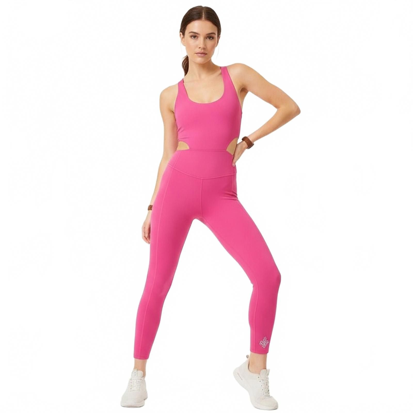 Free People Free people Hot Pink Activewear Bodysuit Cut Out Yoga Gym S Size ONE SIZE - 2 Thumbnail