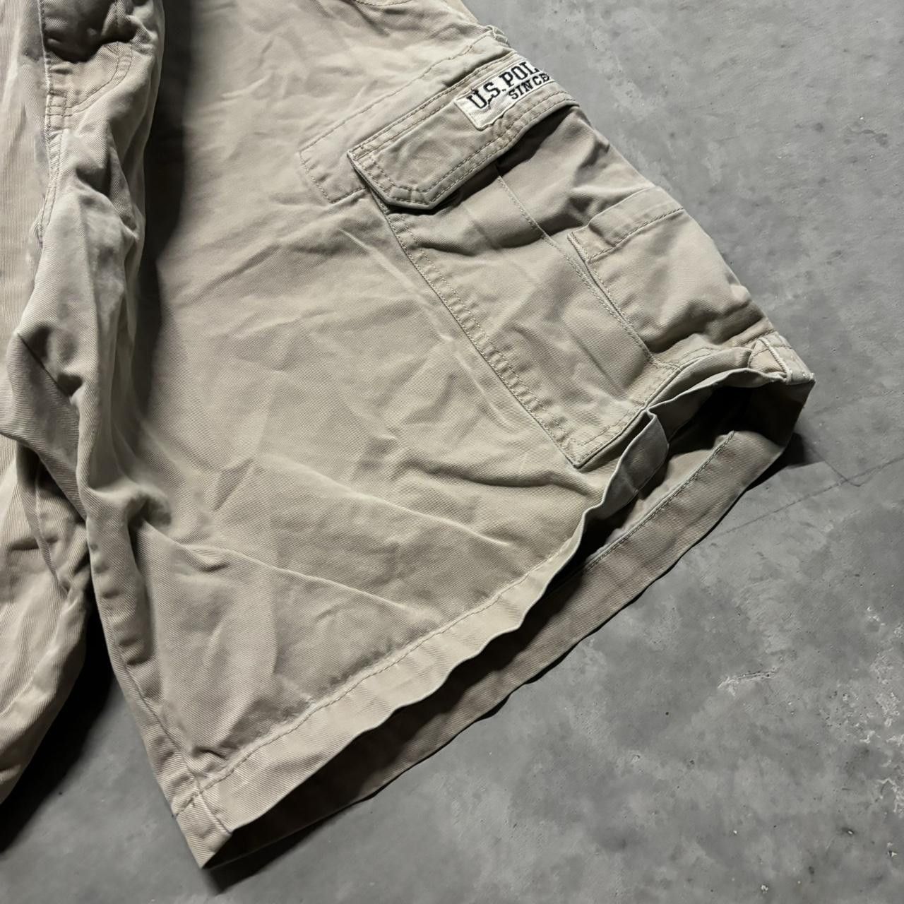 U.S. Polo Assn. × Vintage Crazy Vintage Y2K/2000s Baggy Khaki U.S. Polo Assn. Skater Style Cargo Shorts! Size US 40 / EU 56 - 4 Thumbnail