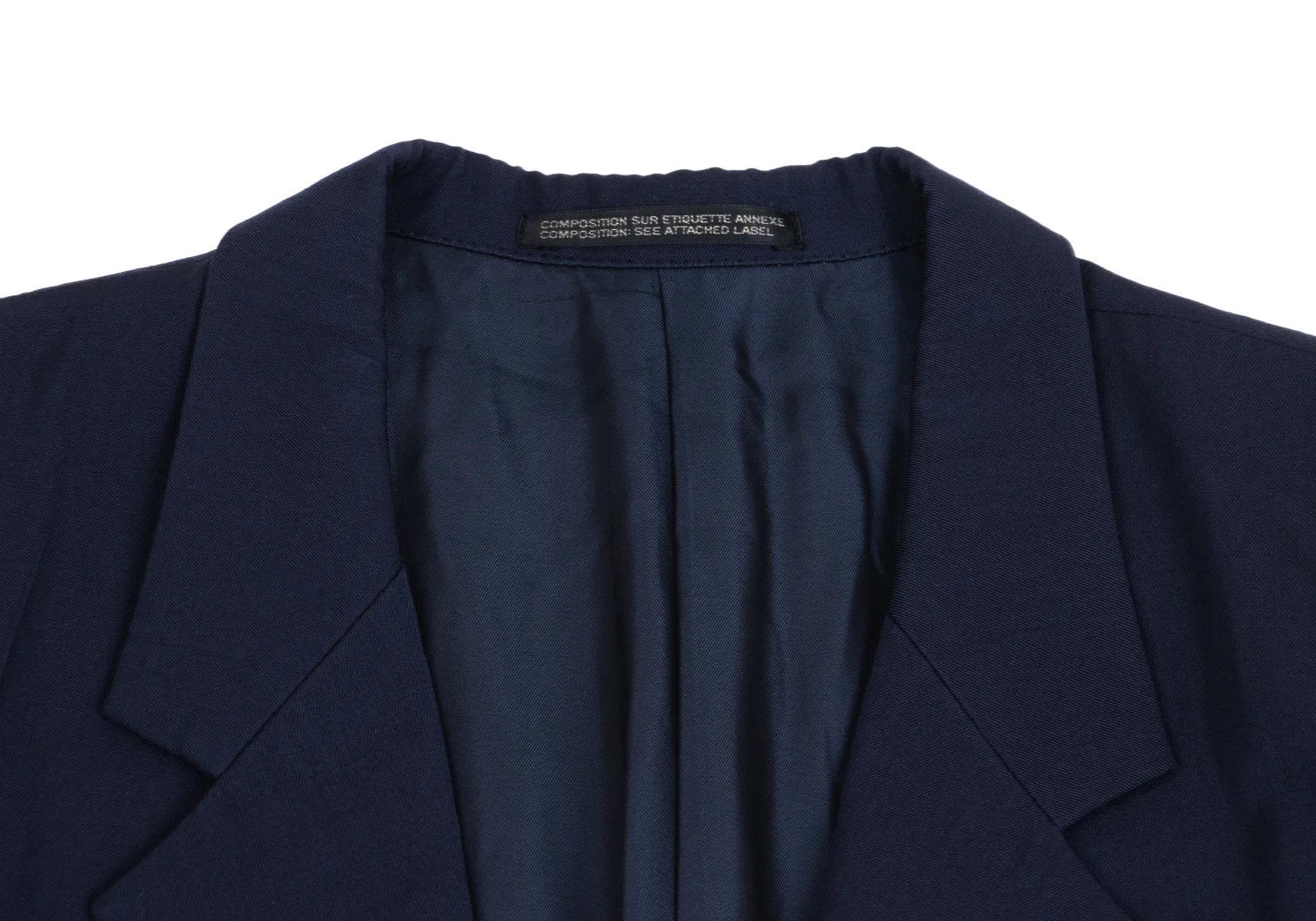 Yohji Yamamoto Yohji Yamamoto Wool Gabardine Jacket Navy M Size US M / EU 48-50 / 2 - 3 Thumbnail