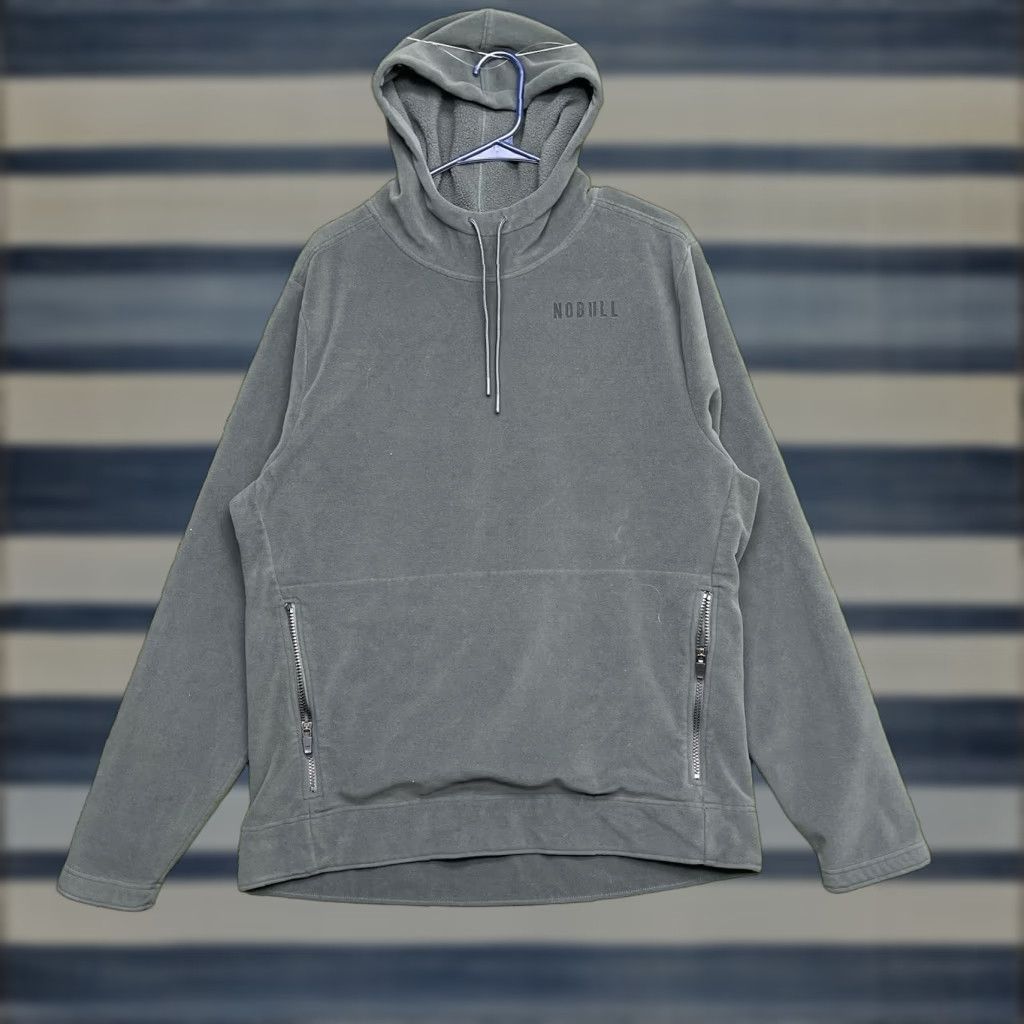 No Bull Hoodie Womens Large Grey Fleece Sweatshirt Workout Gym Sportswear 0058