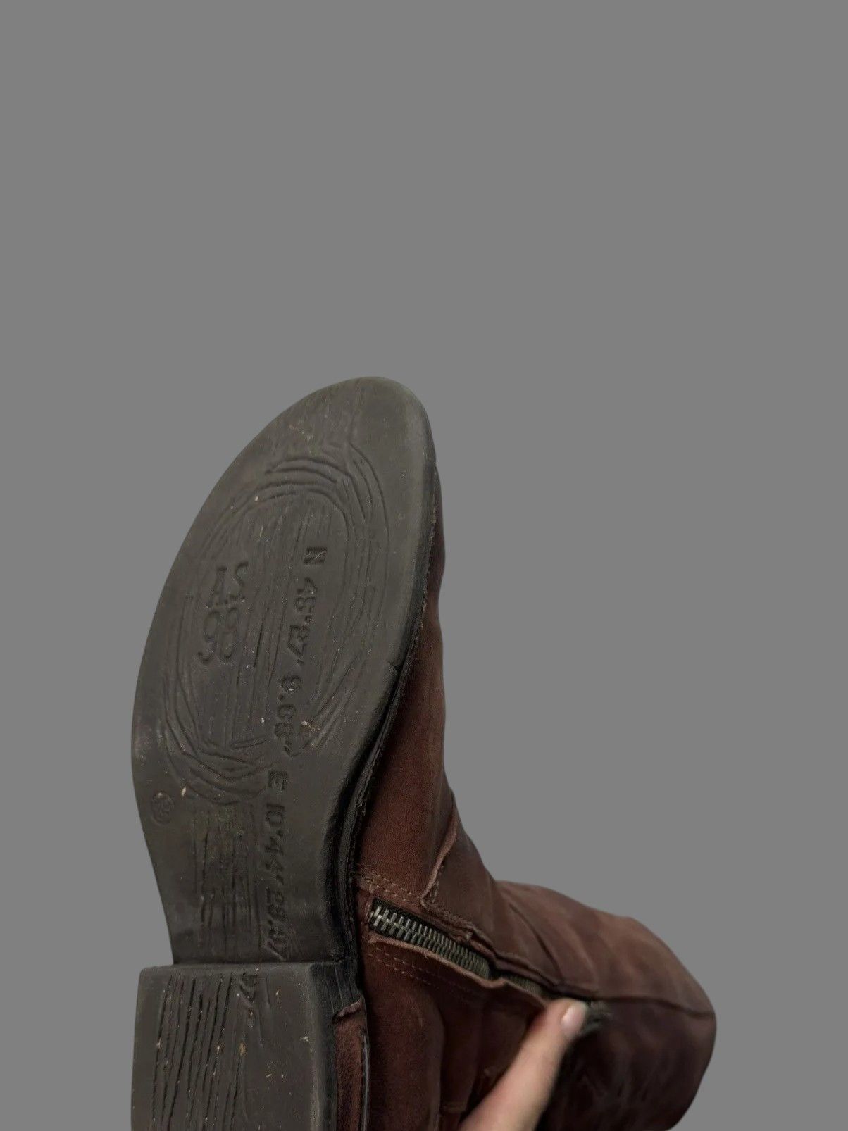 If Six Was Nine Vintage Italian Leather Tall Boots A.S.98 Rick Owens Look Size US 9 / IT 39 - 10 Thumbnail