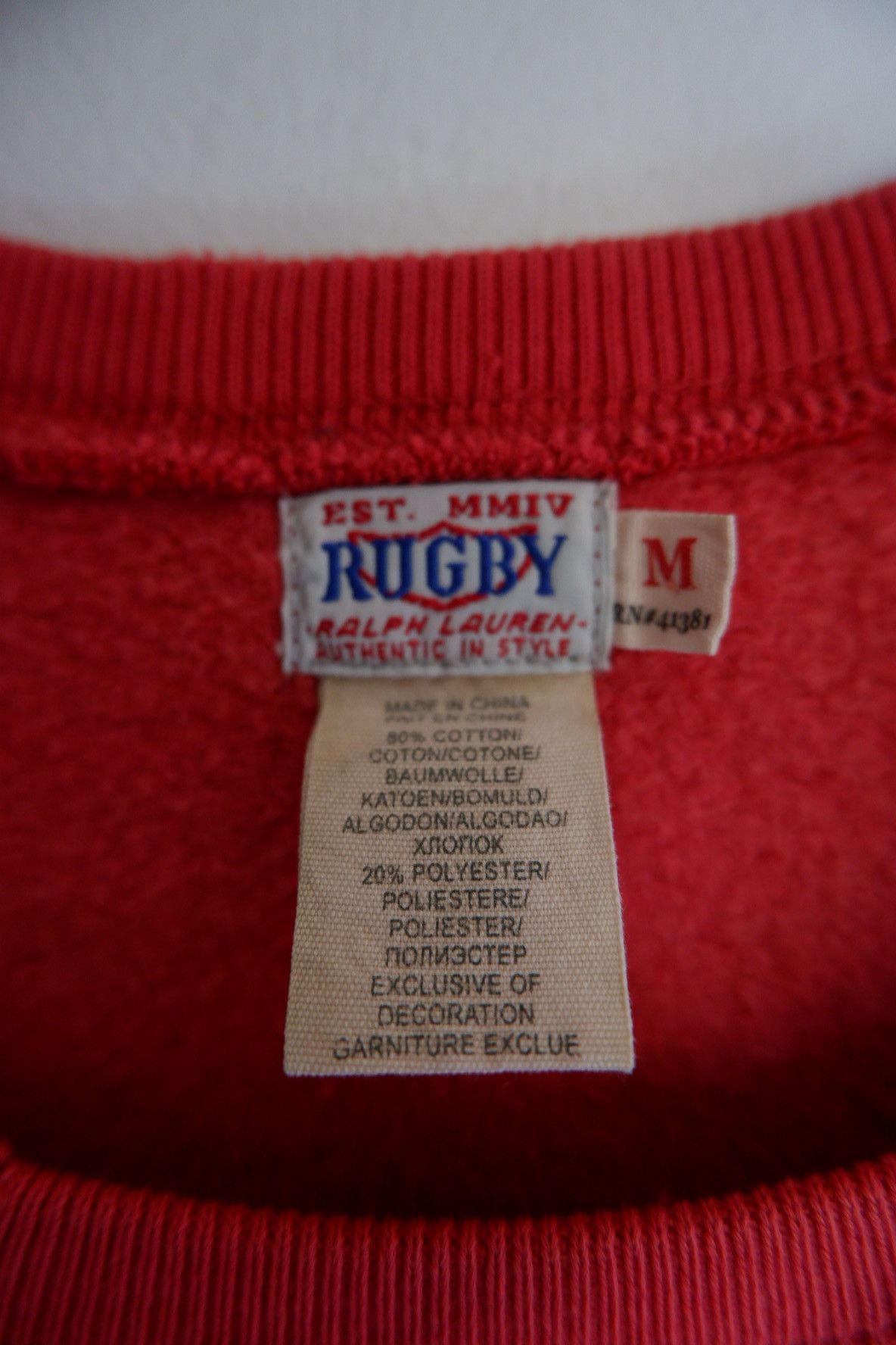 RRL Ralph Lauren Vintage Rugby Ralph Lauren Peak Guide Distressed Crewneck Size US M / EU 48-50 / 2 - 6 Thumbnail