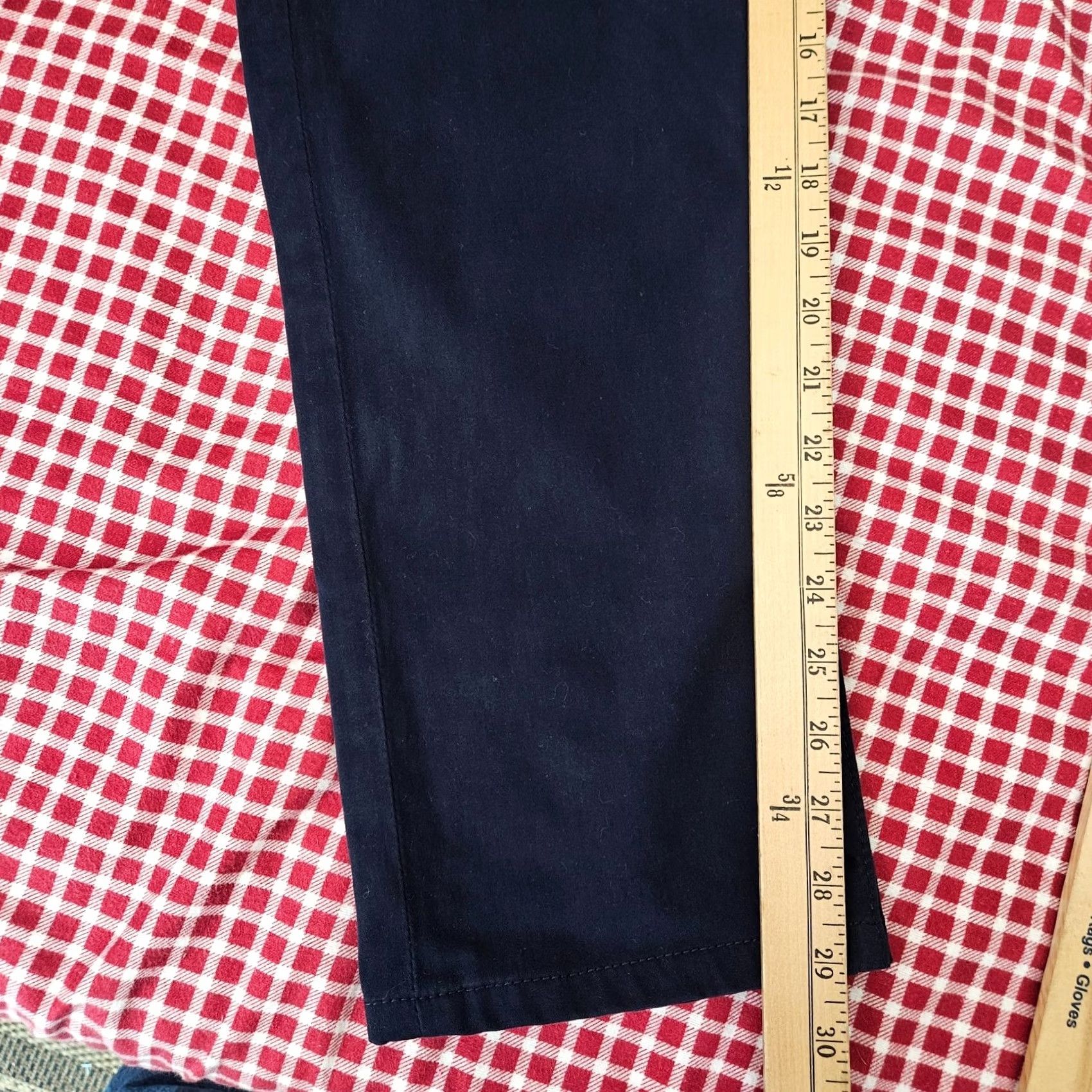 Vintage AG Adriano Goldschmied The Tellis Modern Slim Men’s Navy Pant 31x29 Slim Fit Straight 5-Pocket Denim Blue Wool/Cotton Regular Pants Mens Size US 31 - 6 Thumbnail
