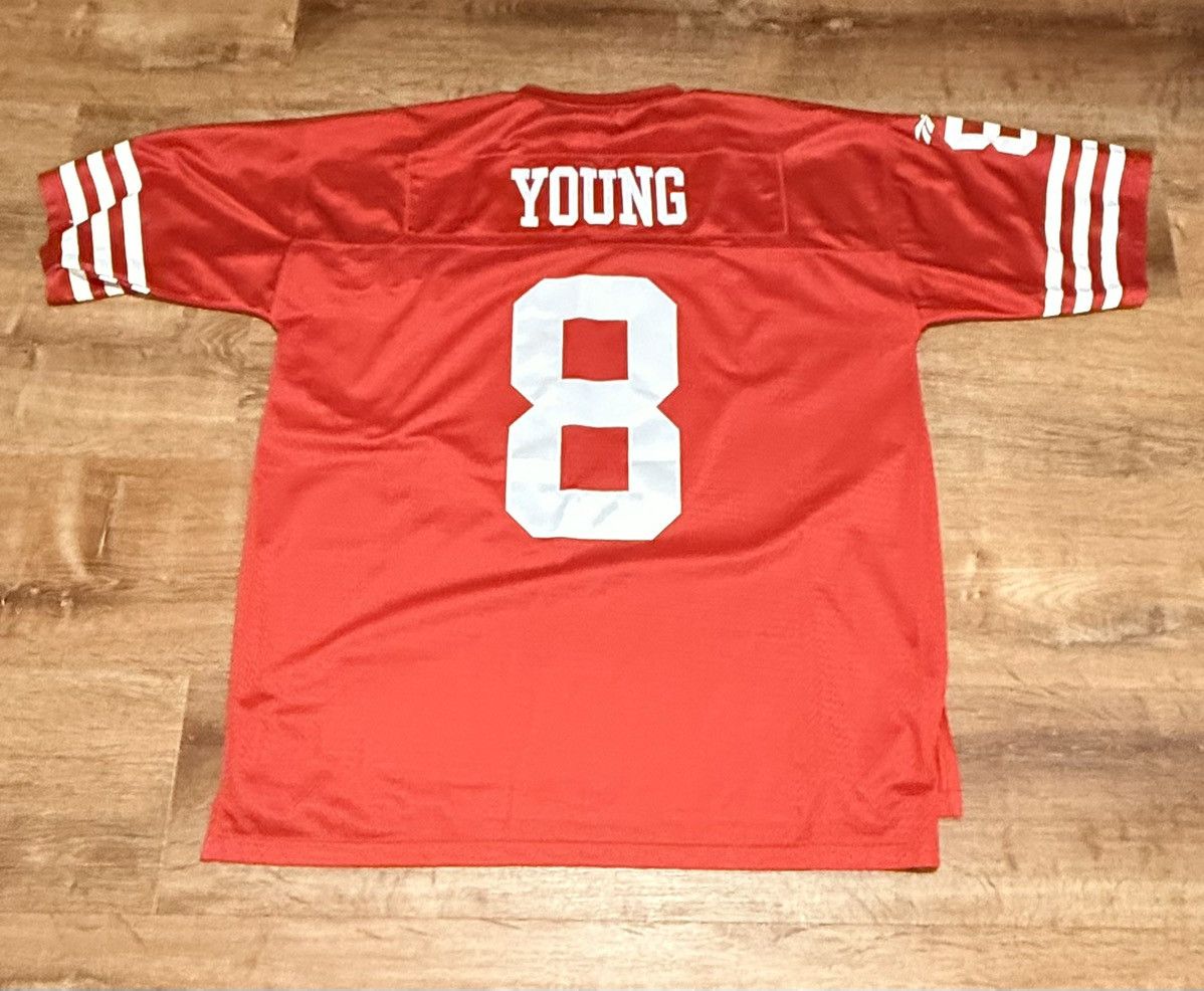Reebok Steve Young San Francisco 49ers Vintage Stitched Jersey Size US XL / EU 56 / 4 - 6 Thumbnail