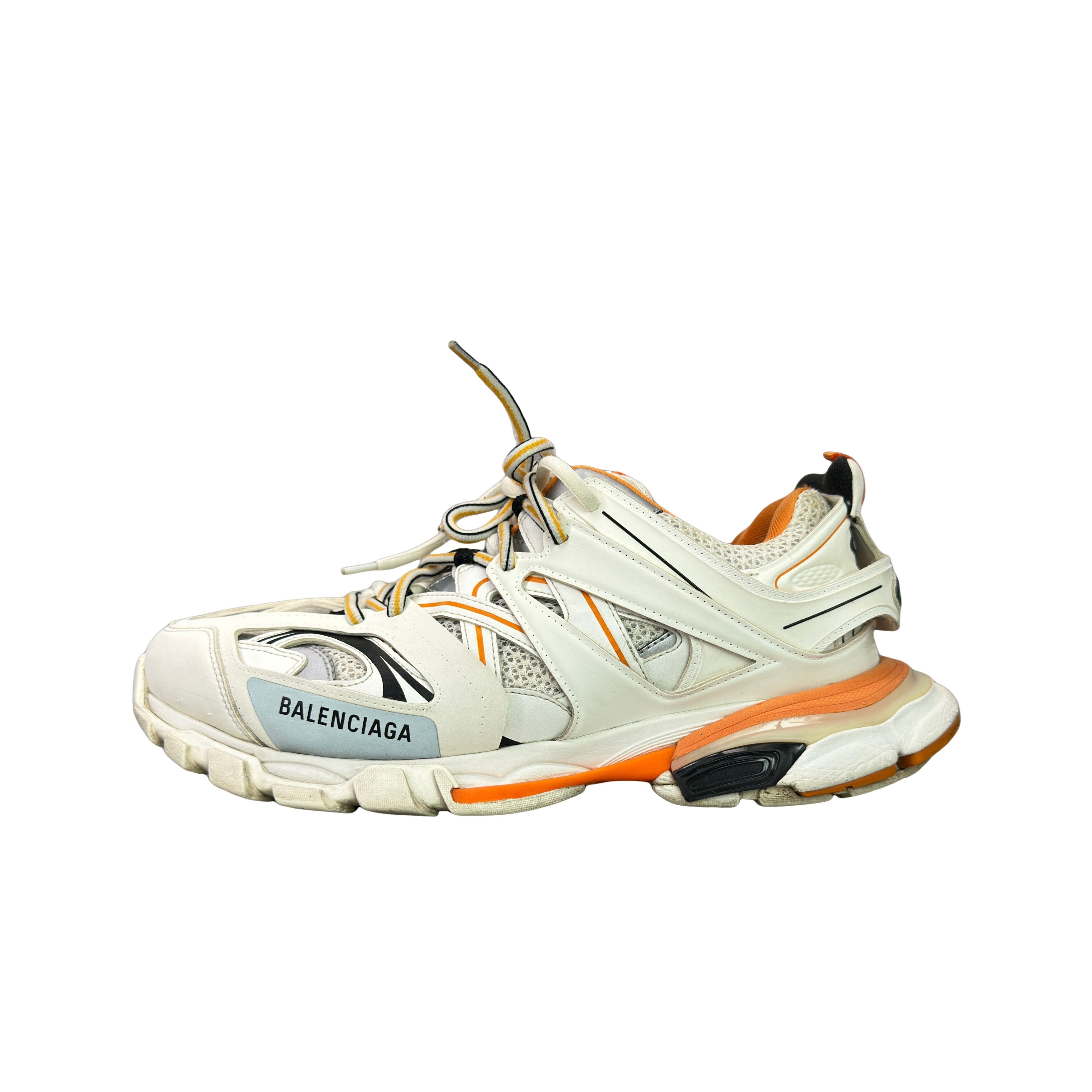 Balenciaga Balenciaga White Orange Track Sneakers 43 Size US 10 / EU 43 - 1 Thumbnail