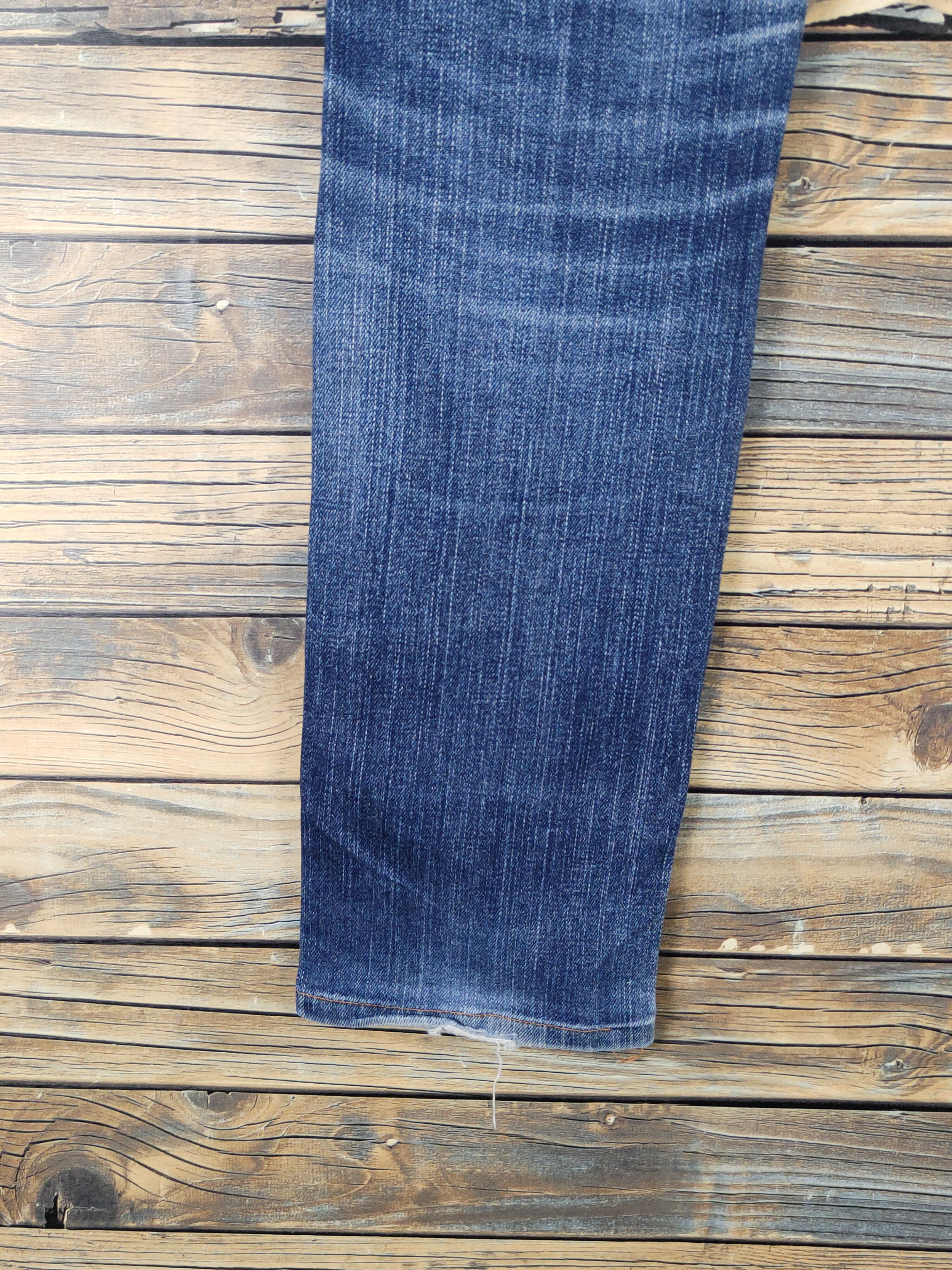 Japanese Brand Uniqlo Dark Blue Distressed Ripped denim Jeans #W1492 Size US 29 - 9 Thumbnail