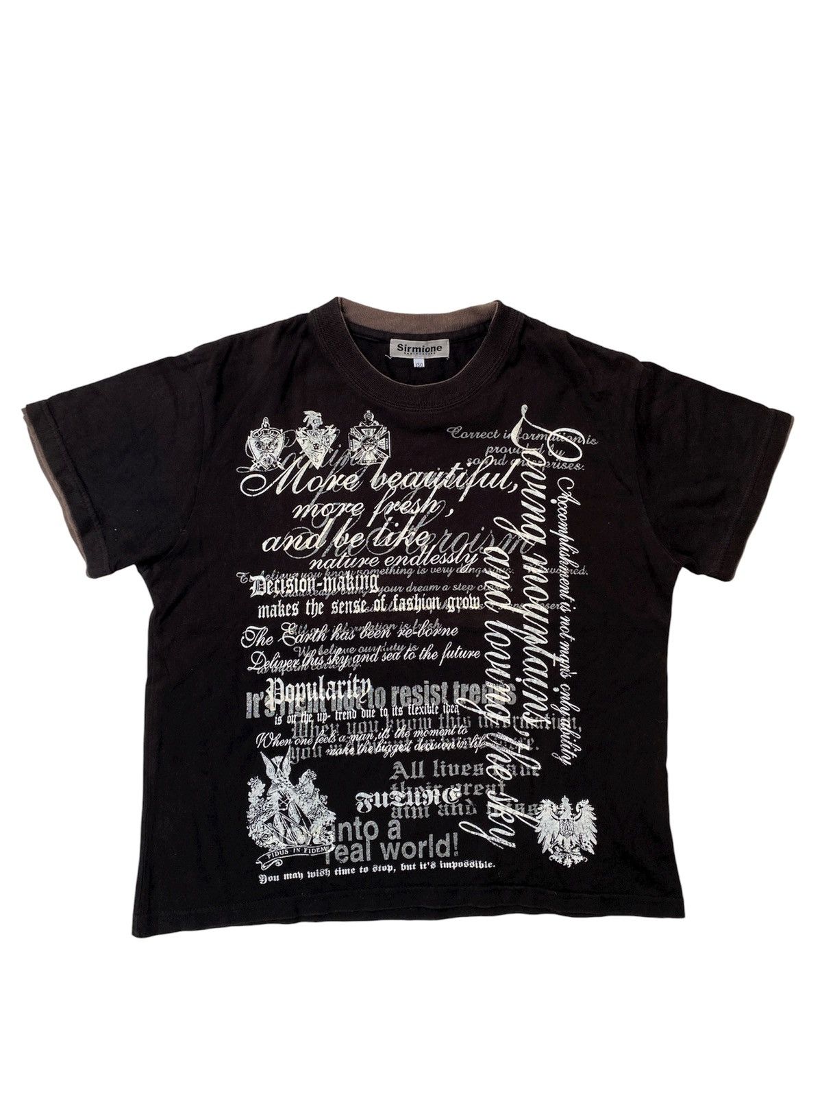 Japanese Brand Japanese Sirmione poem ISWN Raf Simons Hysteric Glamour Tee Size US S / EU 44-46 / 1 - 1 Thumbnail