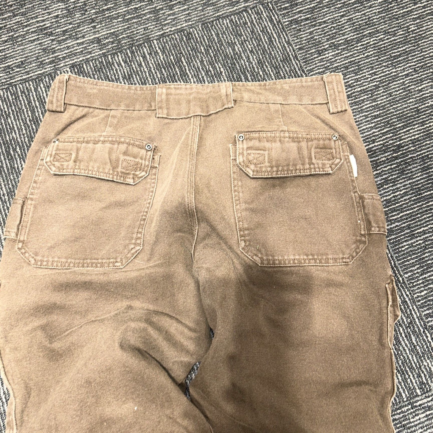Duluth Trading Company Duluth Trading Pants Mens Cargo Canvas Brown Distressed Thick Twill 32 Regular 31in Inseam Mens Pants Size US 32 / EU 48 - 6 Thumbnail