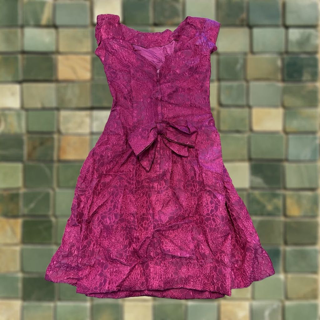Pinko VINTAGE Elis Porter Pink Dress 60s 70s Talon See Measurements S/M Size 4XL / US 24-26 - 1 Thumbnail