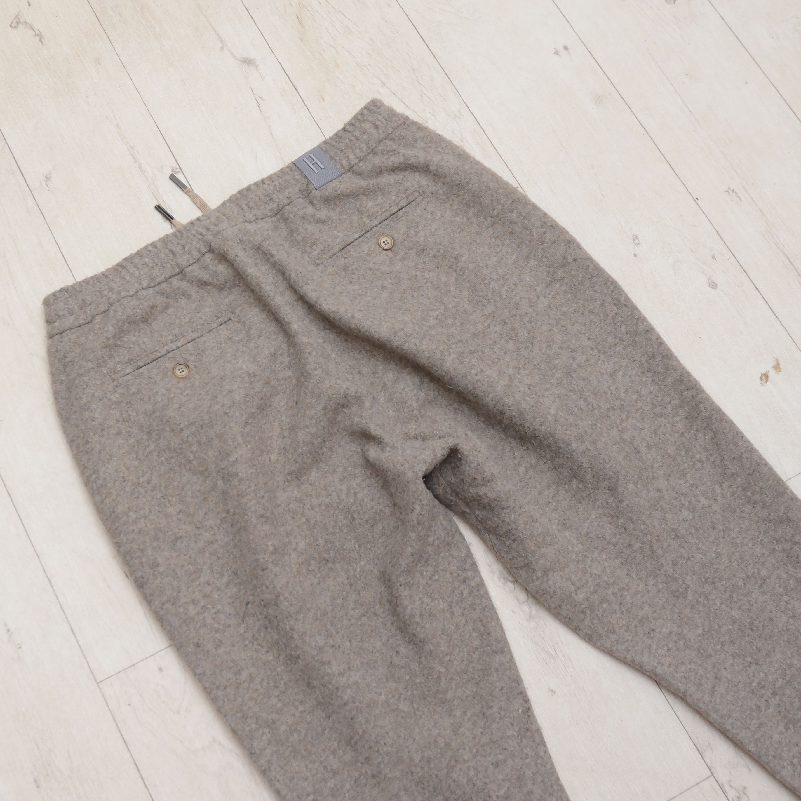 Other Luxury Hosio made of Yarn Beige Wool Cropet Pants Size 50 Size 40R - 9 Thumbnail