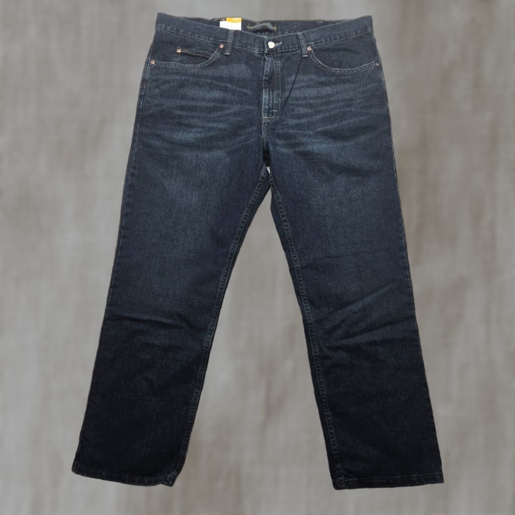 Lee Lee Jeans Denim Blue Regular Fit Straight Leg Jeans Men 40 x 30 Size US 40 / EU 56 - 1 Thumbnail