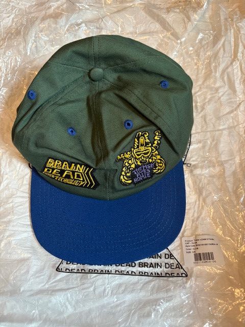 Brain Dead Brain Dead x Them Skates Homie 6 Panel Cap, Green UNI Size ONE SIZE - 3 Thumbnail