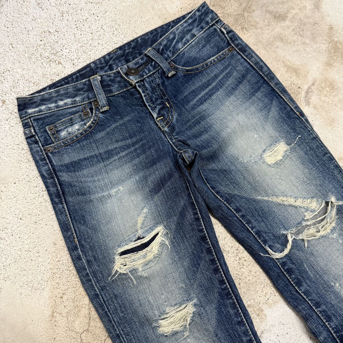 MOUSSY Moussy Vintage Distressed Skinny Denim Pants Size 23" - 4 Thumbnail