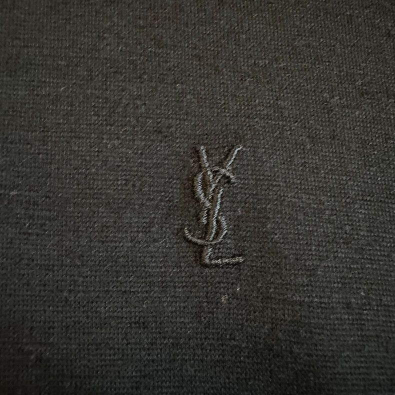 Saint Laurent Paris Saint Laurent Embroidered Logo Wool Polo Size US M / EU 48-50 / 2 - 2 Thumbnail