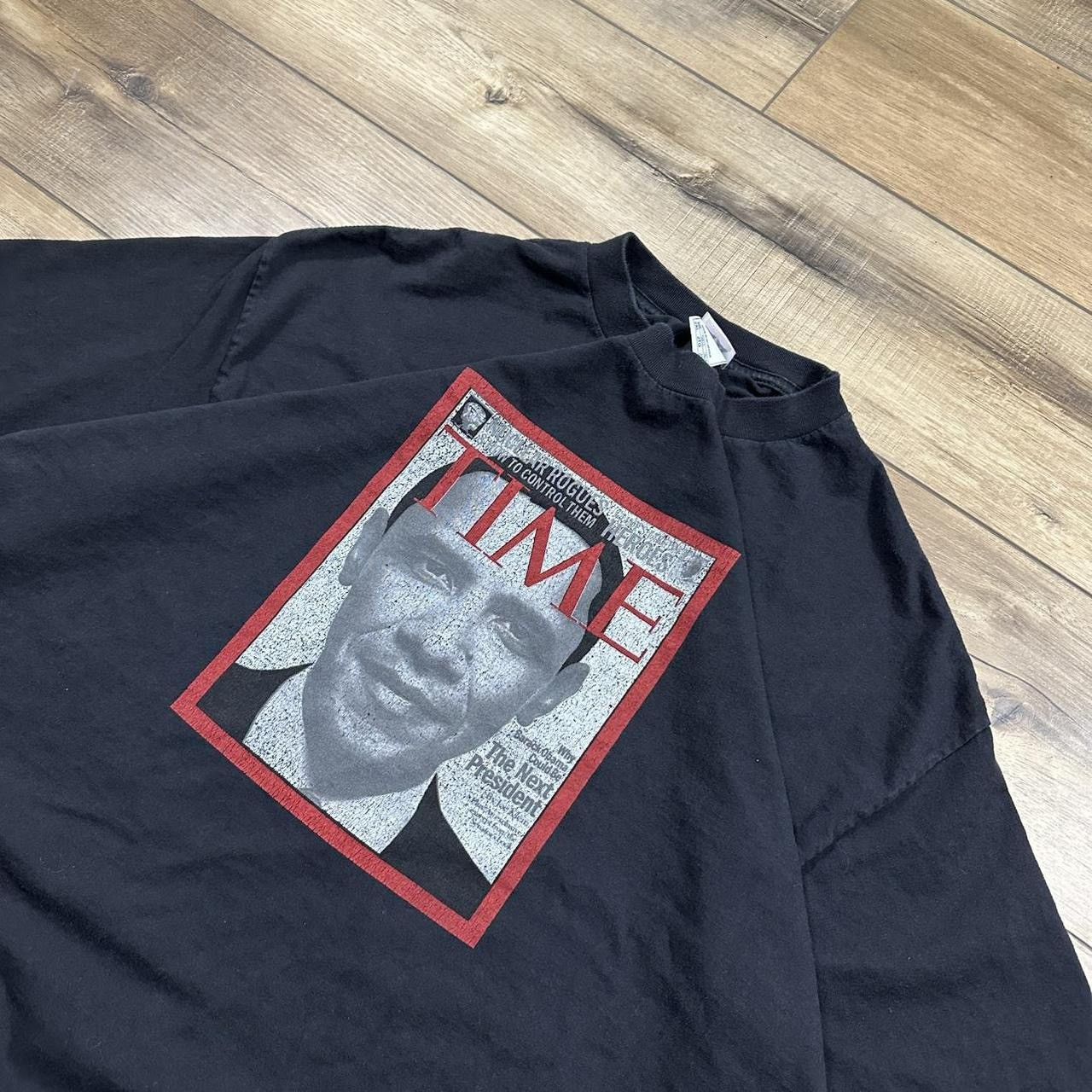 Alstyle Vintage 2000s Barack Obama Time Magazine Graphic Tee Size US XXL / EU 58 / 5 - 3 Thumbnail
