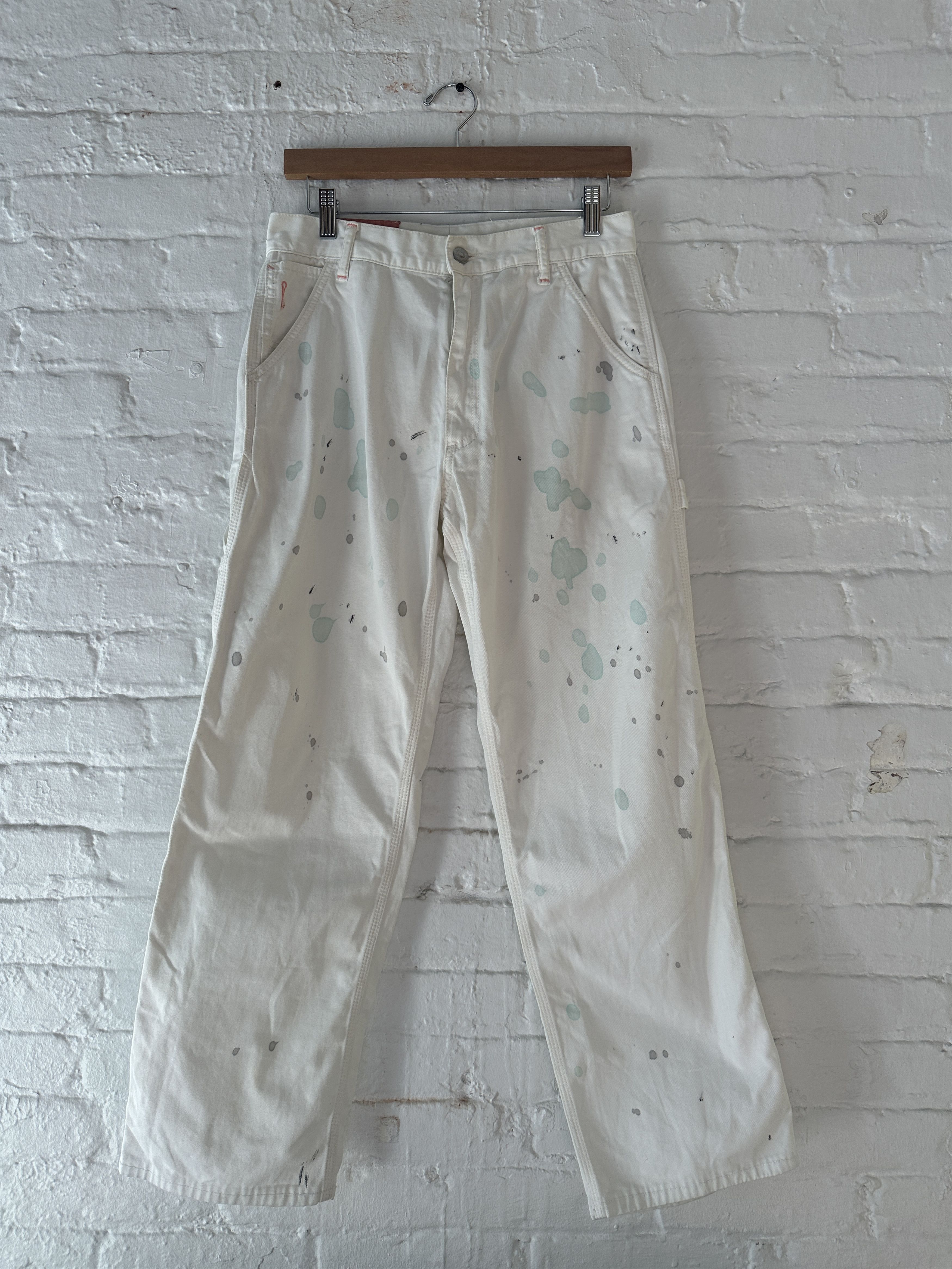Acne Studios Acne Studios Paint Splatter Work Pants Size US 29 - 1 Thumbnail